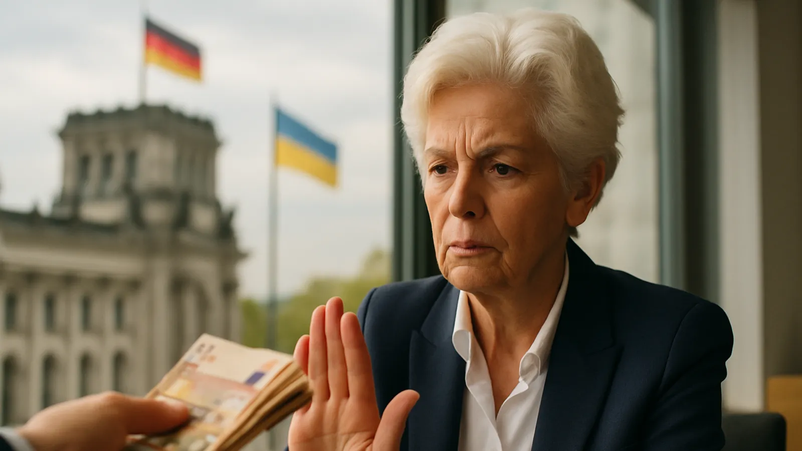 Deutschland will keine Rückerstattung der Ukraine-Milliarden, sagt Strack-Zimmermann.