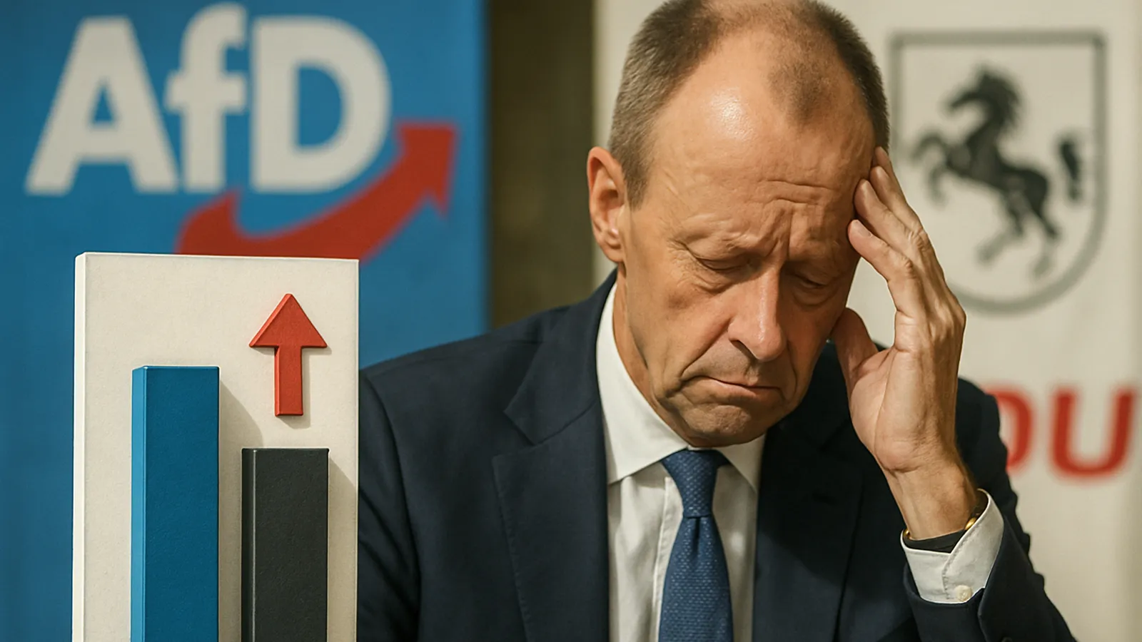Die AfD bleibt deutlich vor der Union, während Kanzler Merz an Zustimmung verliert.