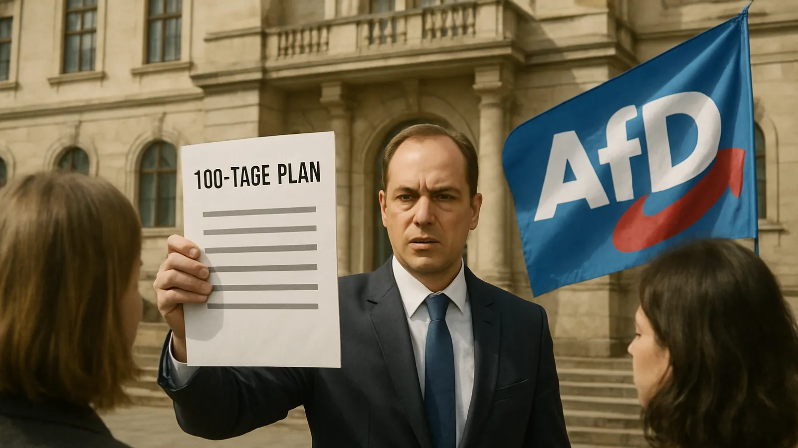 Die AfD hat einen 100-Tage-Plan für Sachsen-Anhalt vorgestellt.