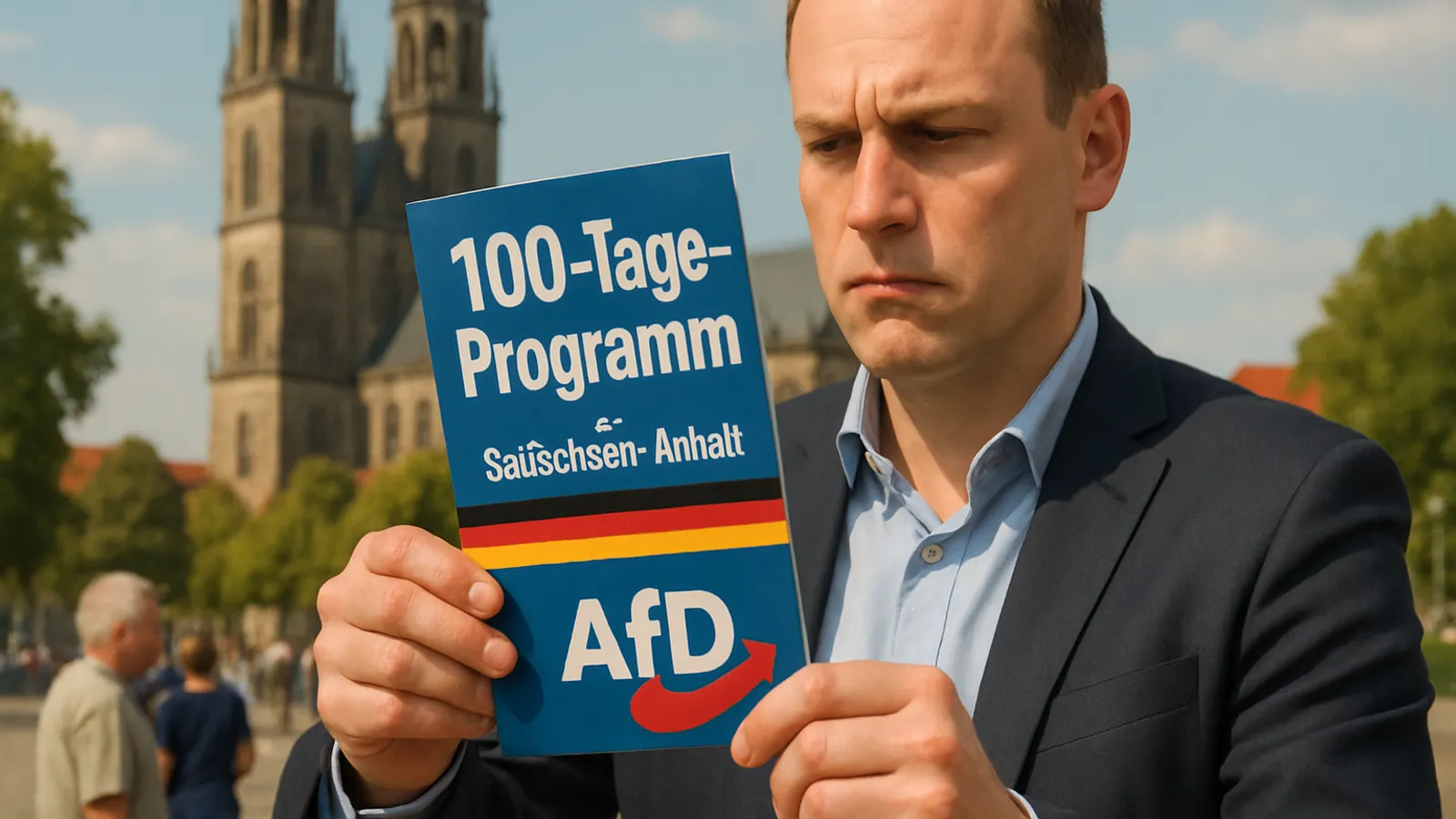 Die AfD hat ihr 100-Tage-Programm für Sachsen-Anhalt vorgestellt.