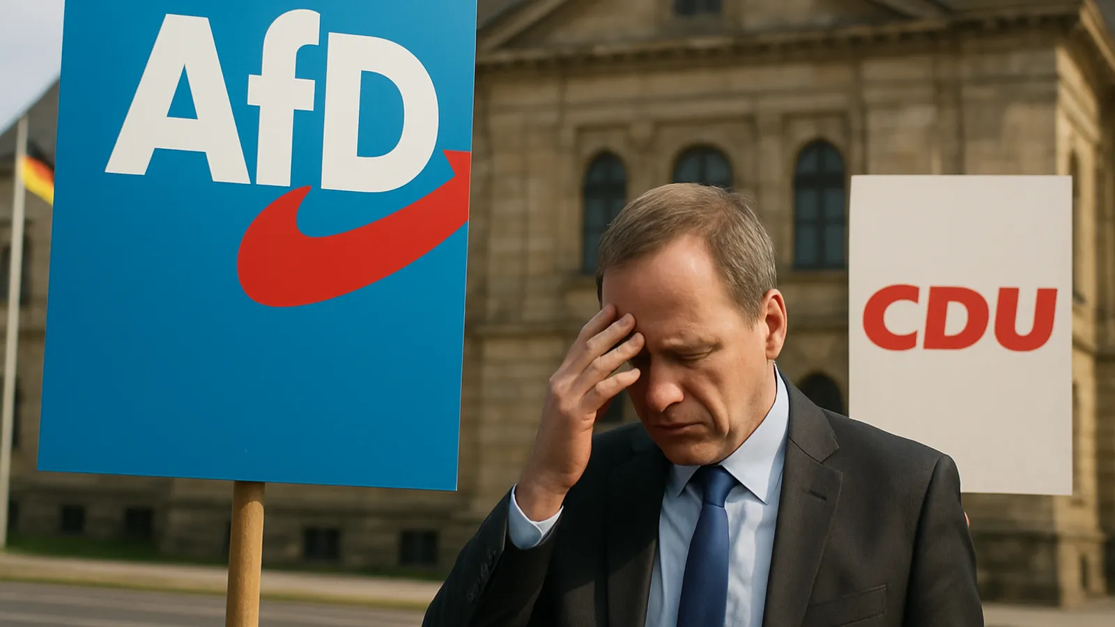 Eine INSA-Umfrage sieht die AfD in Sachsen-Anhalt 20 Prozentpunkte vor der CDU.