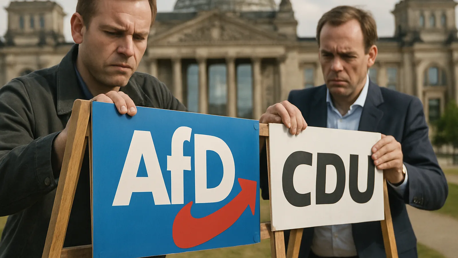 Die AfD liegt in den neuesten Umfragen klar vor der Union.