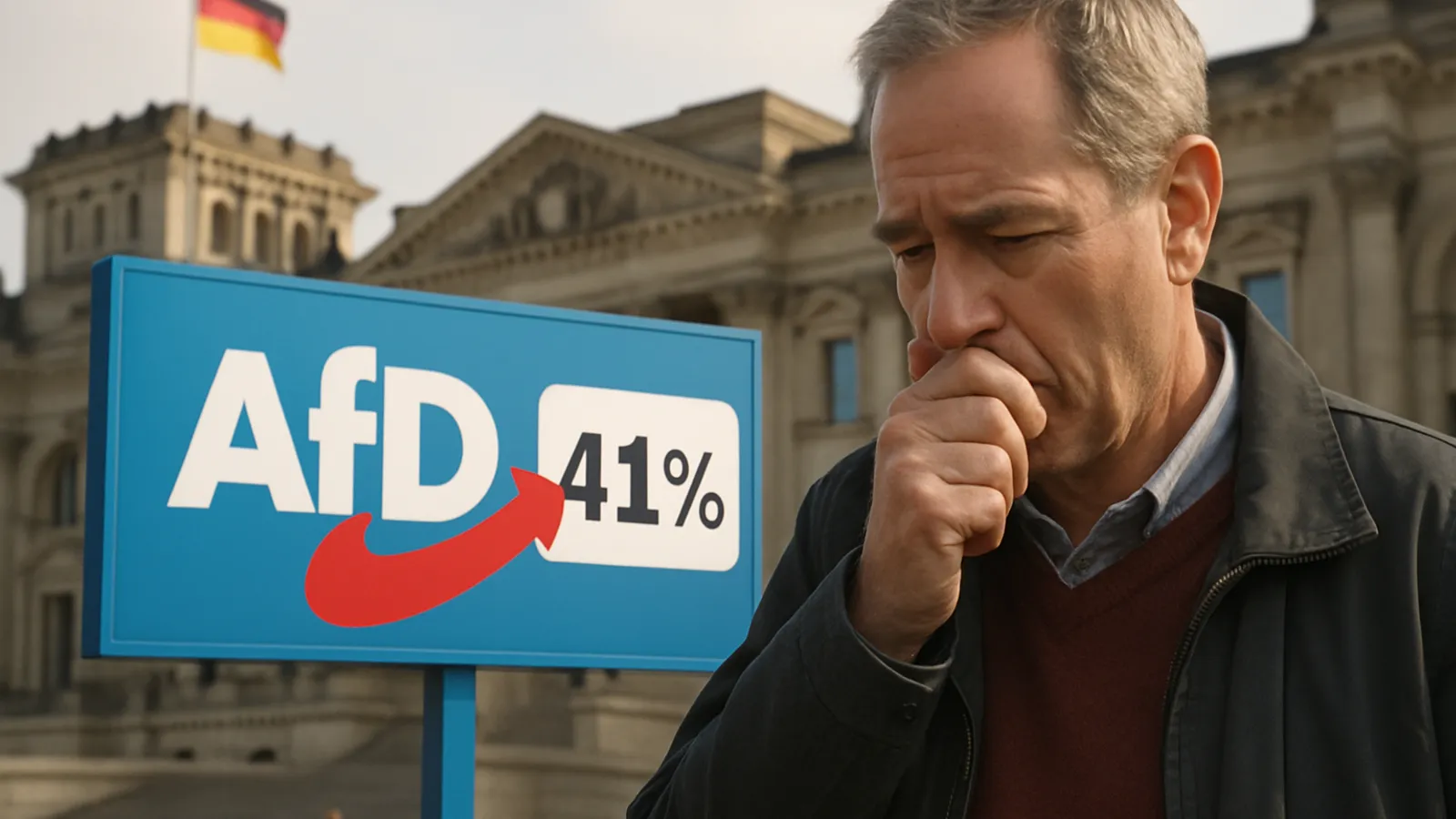 Die AfD liegt in Umfragen deutlich vorn und erreicht 41 Prozent.