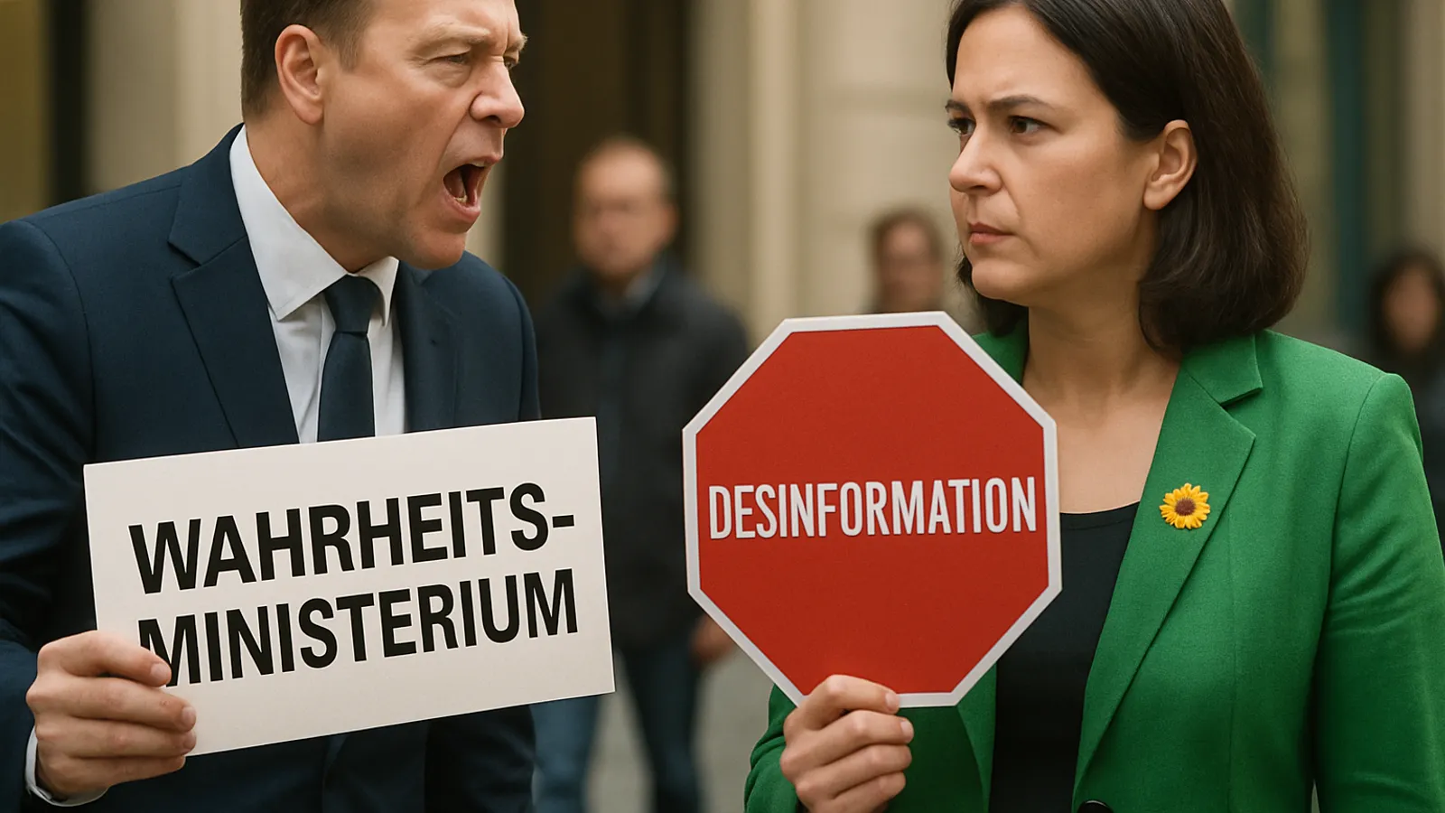 Die AfD spricht von einem "Wahrheitsministerium" und die Grünen wollen schärfere Maßnahmen gegen Desinformation.