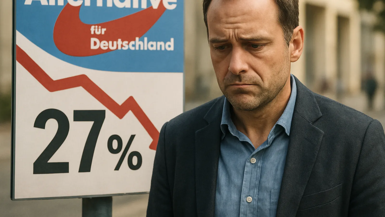 Die AfD verliert in der aktuellen YouGov-Umfrage zwei Punkte und fällt auf 27 Prozent.