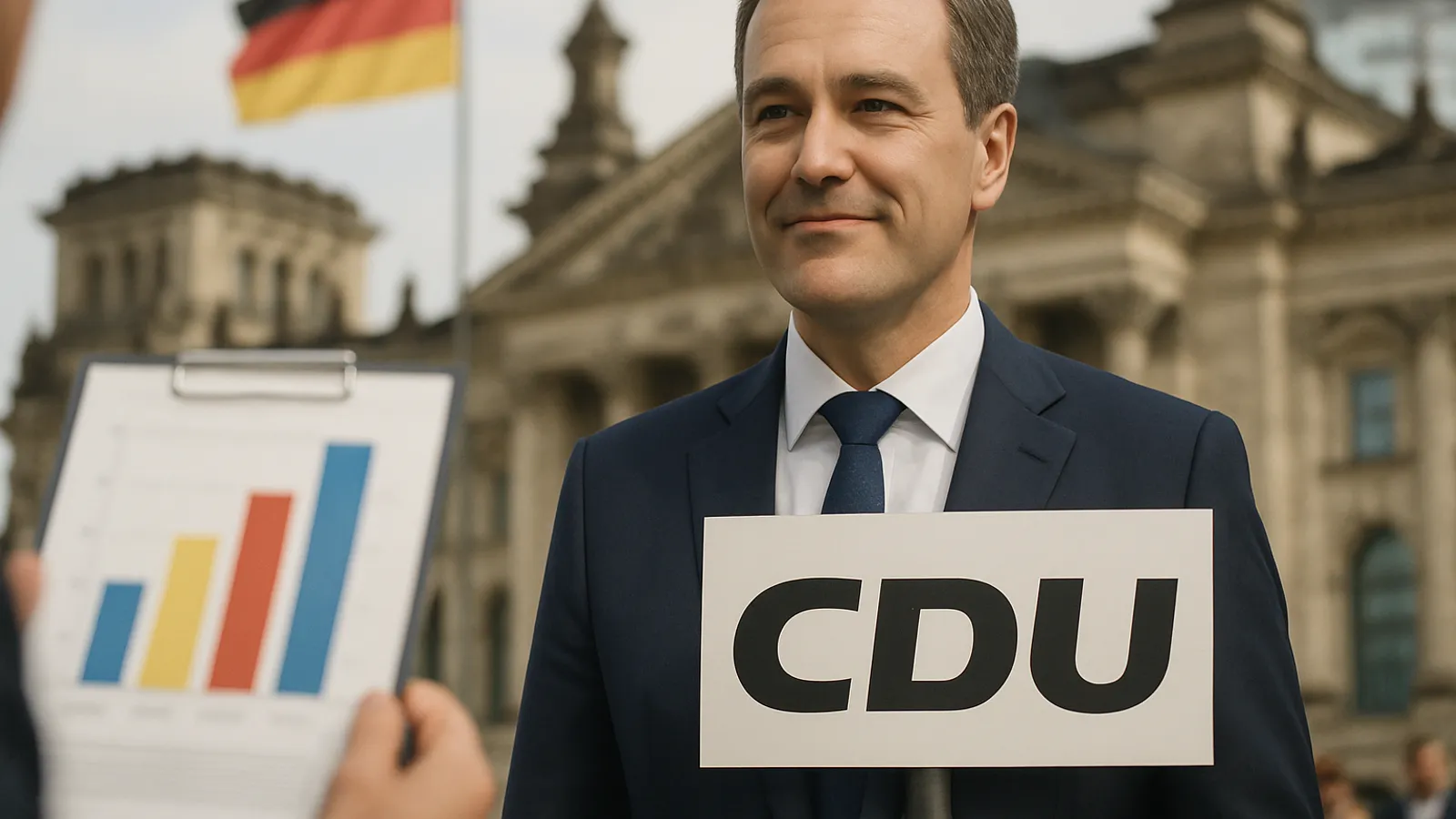 Die CDU legt mit einem neuen Spitzenkandidaten in Umfragen zu.