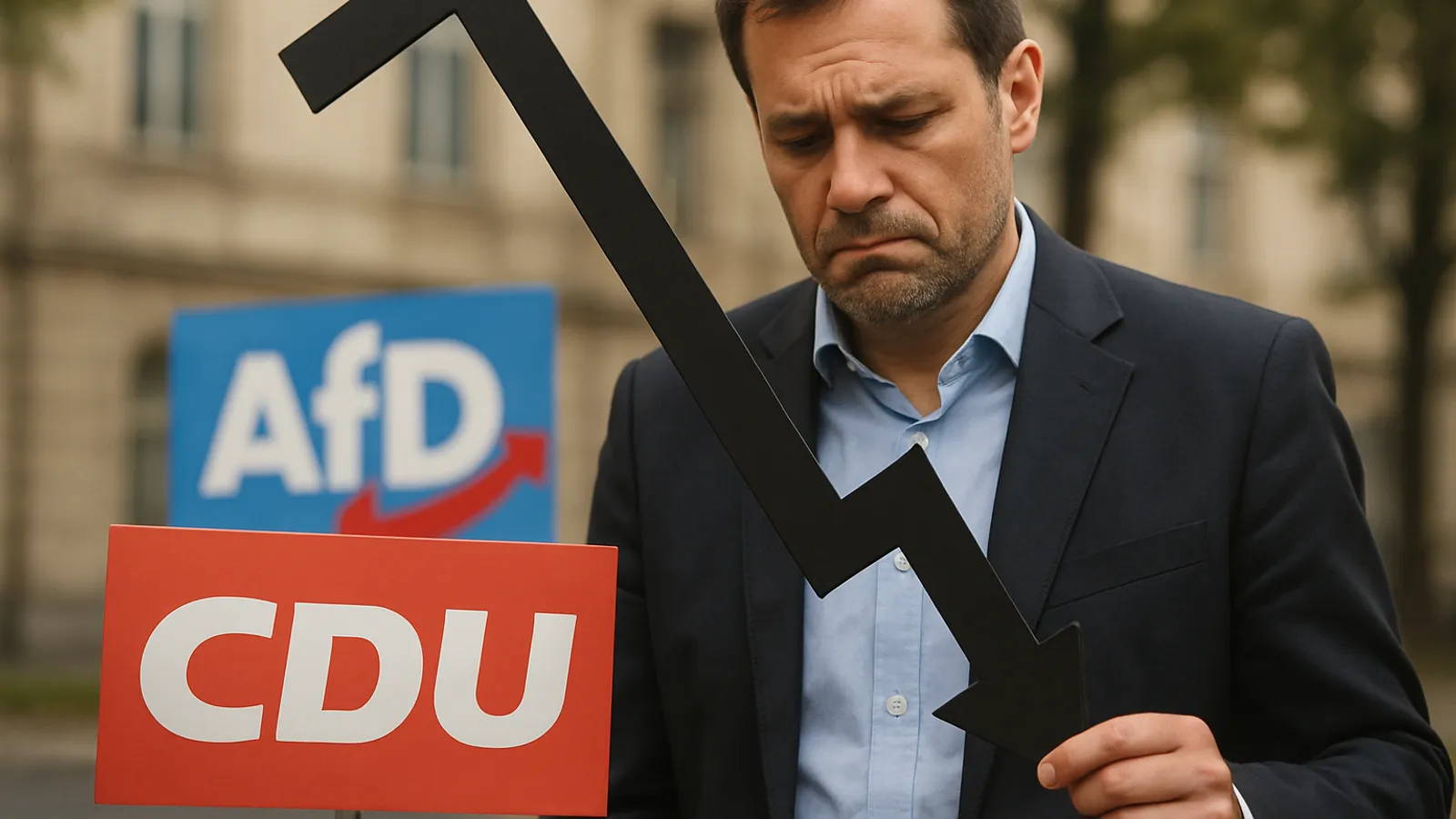 Die CDU verliert vor der Wahl in Sachsen-Anhalt zwei Prozent, während die AfD 17 Punkte vorne liegt.
