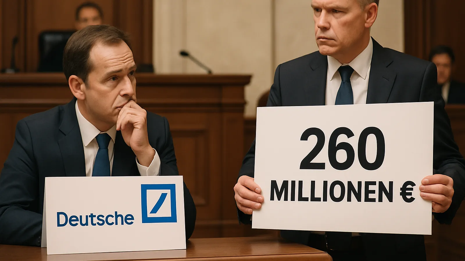 Die Deutsche Bank fordert 260 Millionen Euro von Linde vor Gericht.