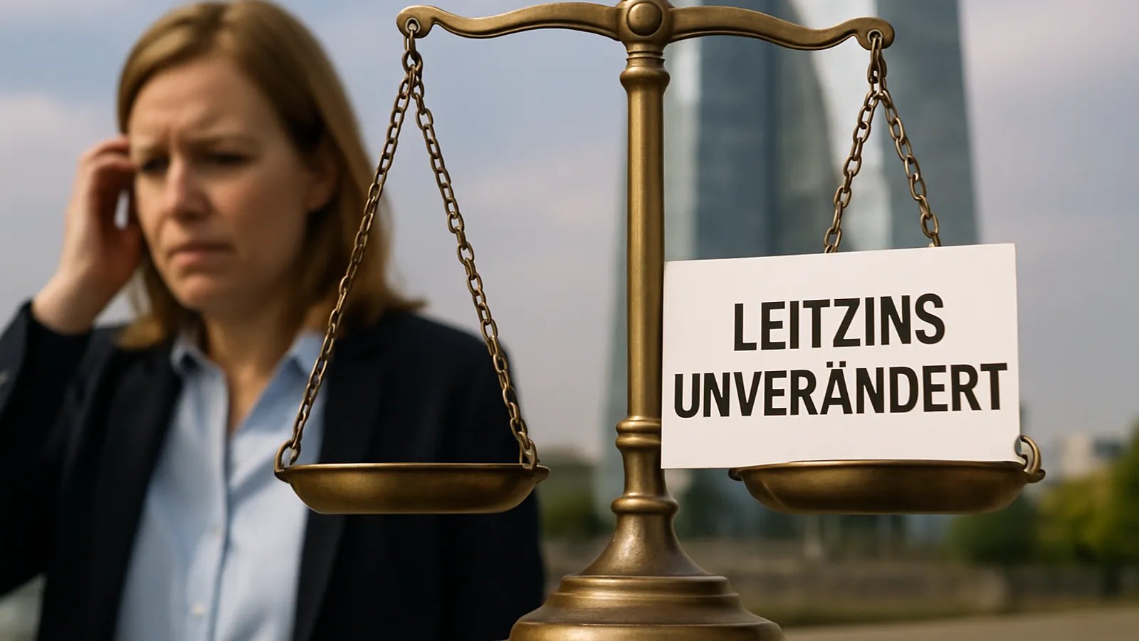 Die EZB lässt die Leitzinsen unverändert.
