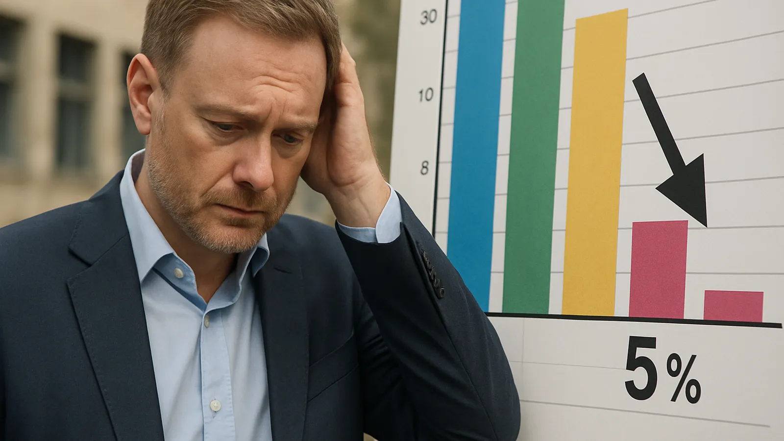 Die FDP hat im Trendbarometer einen Punkt verloren und liegt wieder unter der Fünfprozenthürde.