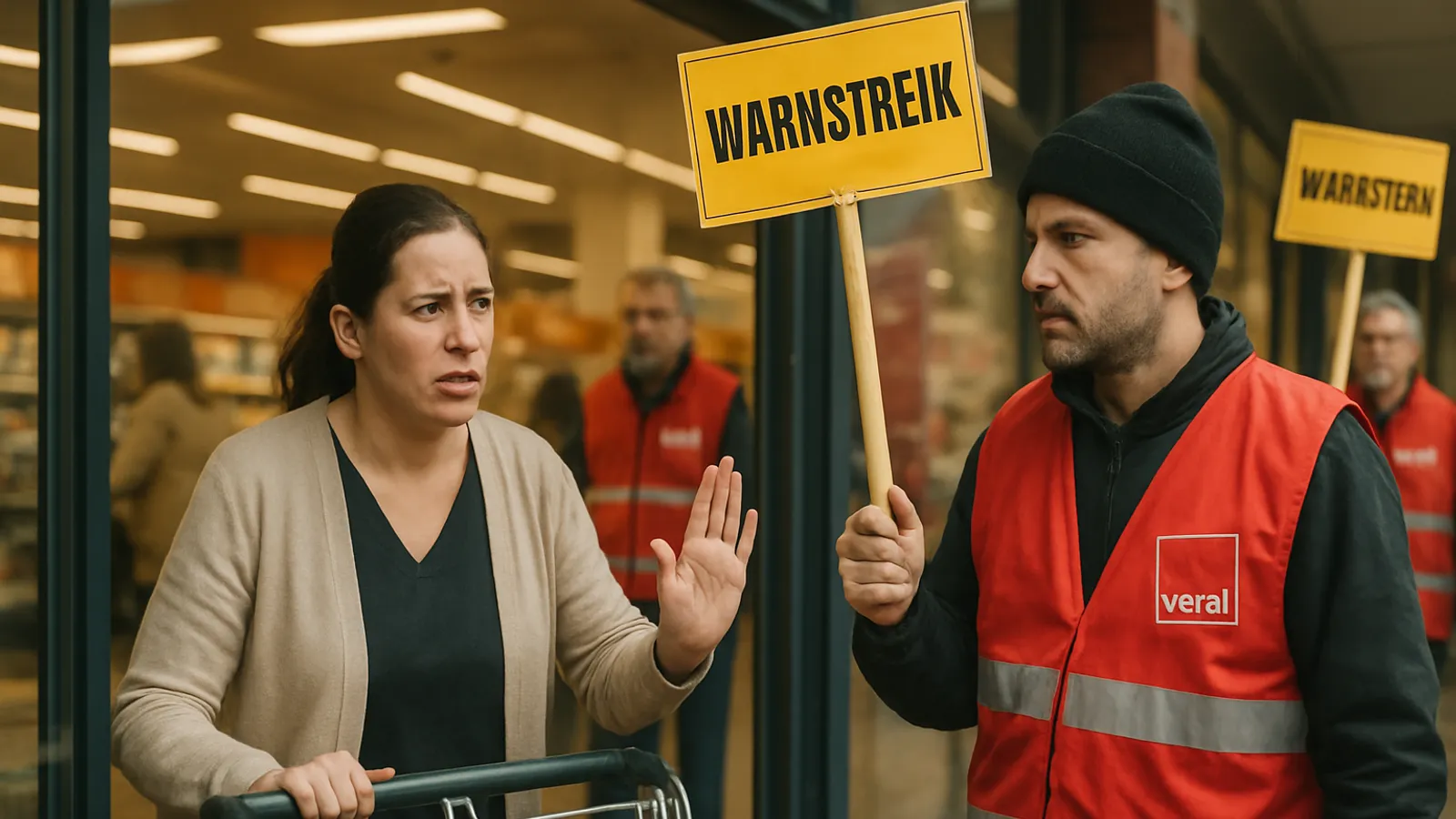 Die Gewerkschaft Verdi hat neue bundesweite Warnstreiks im Handel angekündigt.