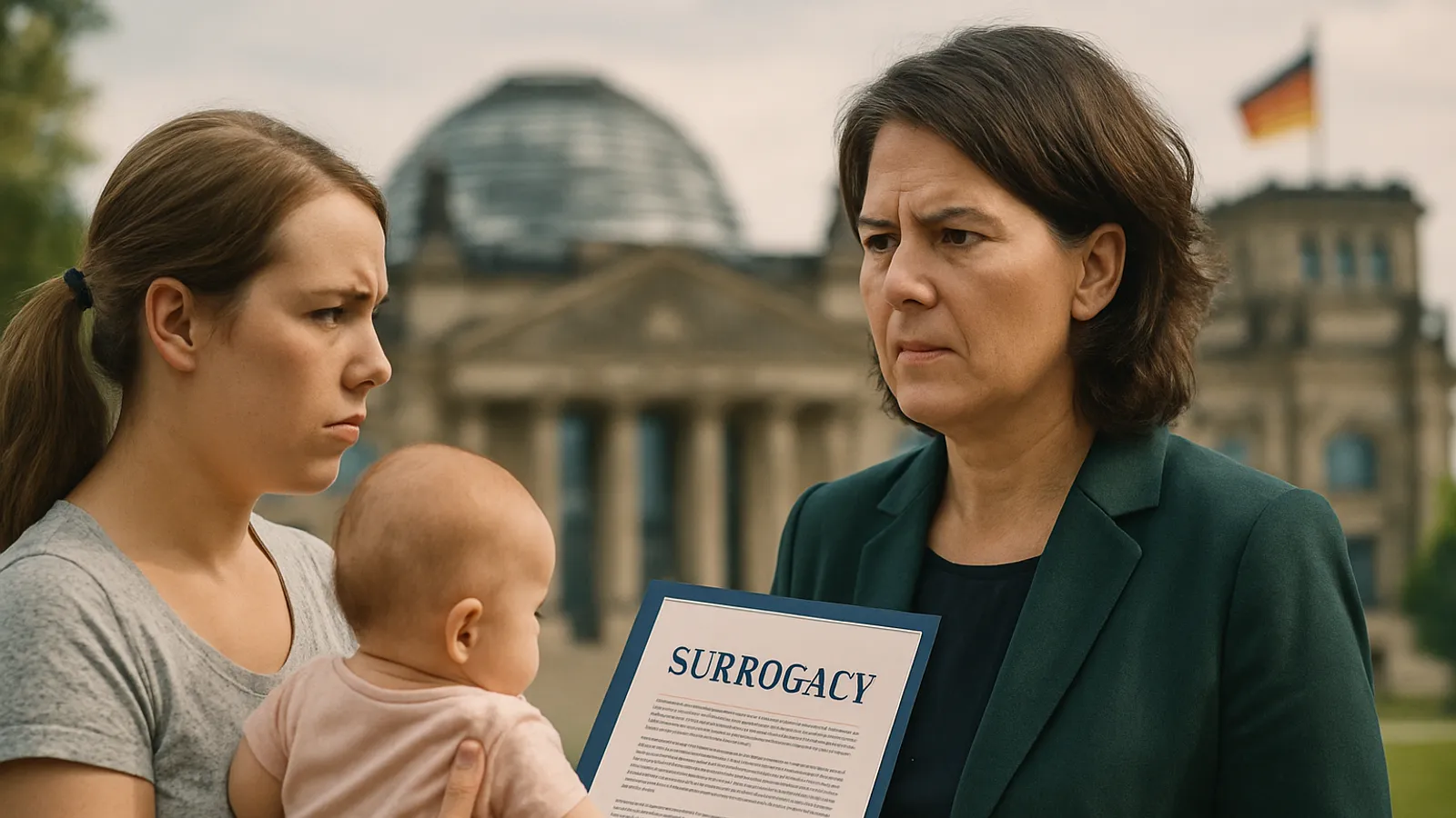 Die Grünen-Fraktionschefin fordert eine neue Debatte über Leihmutterschaft.