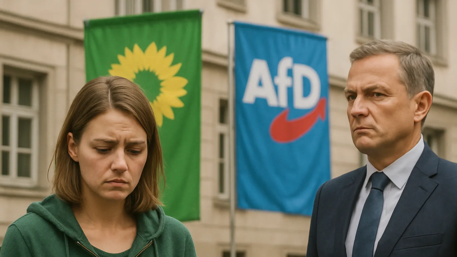 Die Grünen kämpfen vor Landtagswahlen im Osten um ihr politisches Überleben, da die AfD sonst allein regieren könnte.