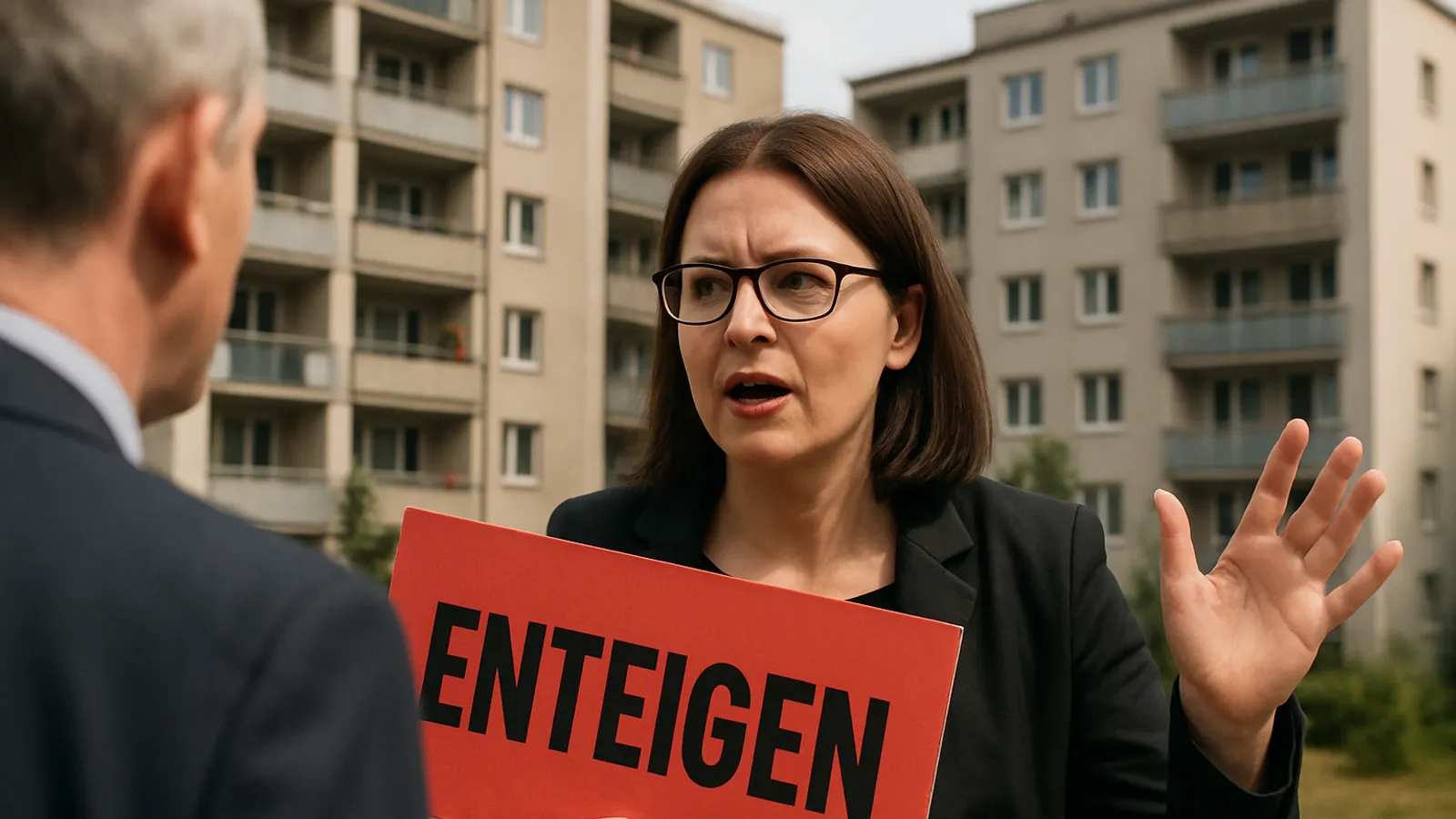 Die Linken-Chefin macht Enteignungspläne zur Koalitionsbedingung in Berlin.