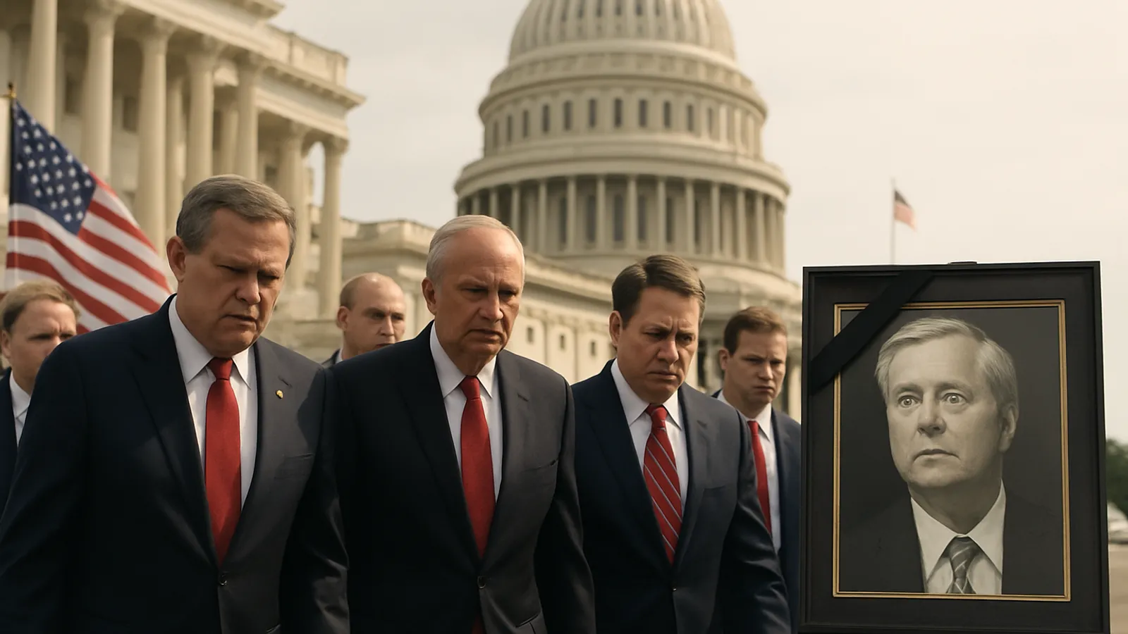 Nach Lindsey Grahams Tod fehlt den Republikanern vorübergehend eine Stimme im US-Senat.