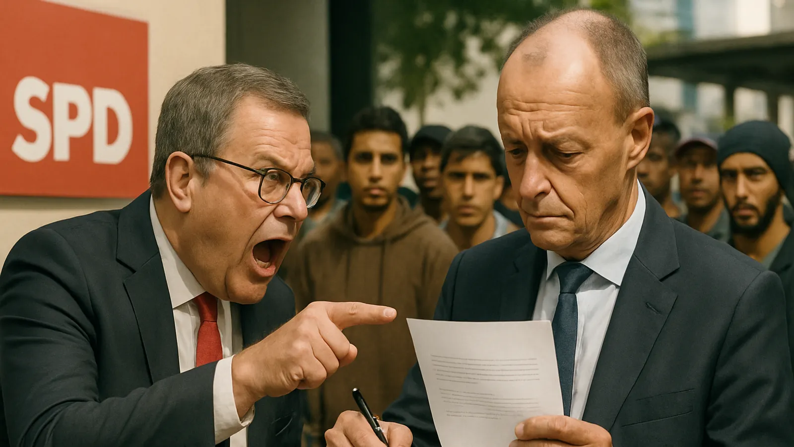 Die SPD attackiert Merz wegen seiner Unterschrift unter einen Brief zur spanischen Migrationspolitik.