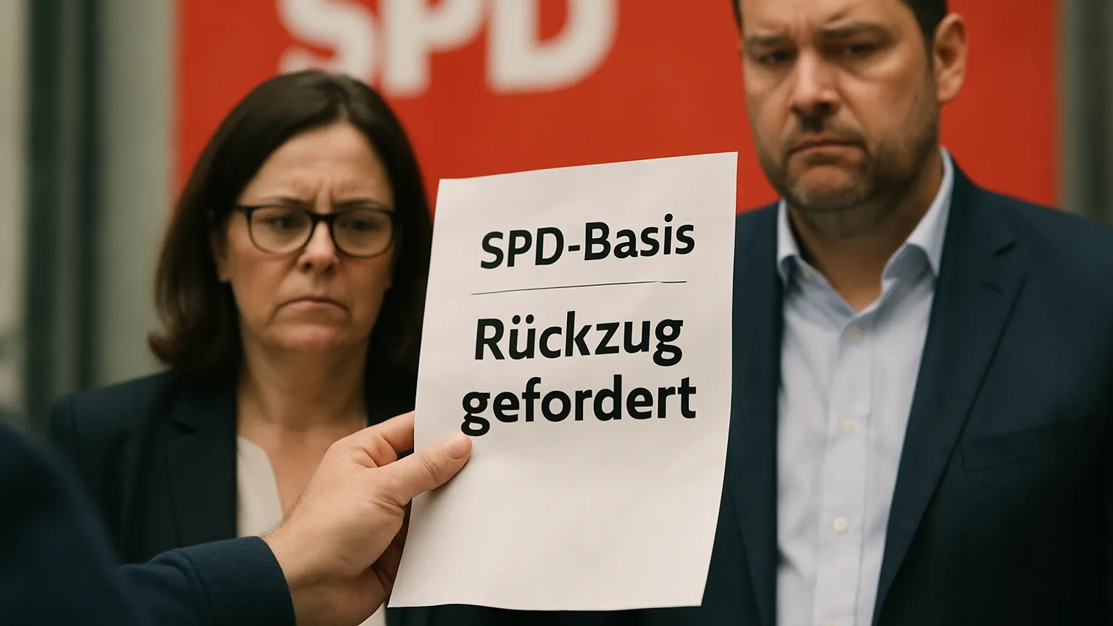 Die SPD-Basis fordert in einem Brief den Rückzug von Bas und Klingbeil.