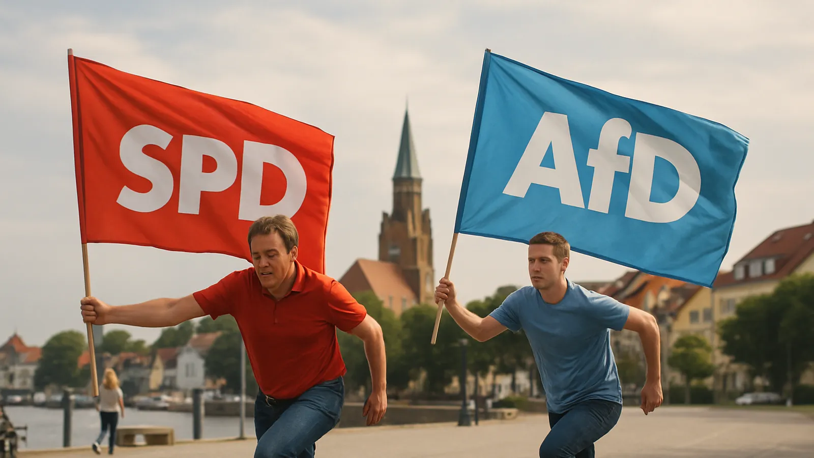 Die SPD forciert eine Aufholjagd auf die AfD vor der Landtagswahl in Mecklenburg-Vorpommern.