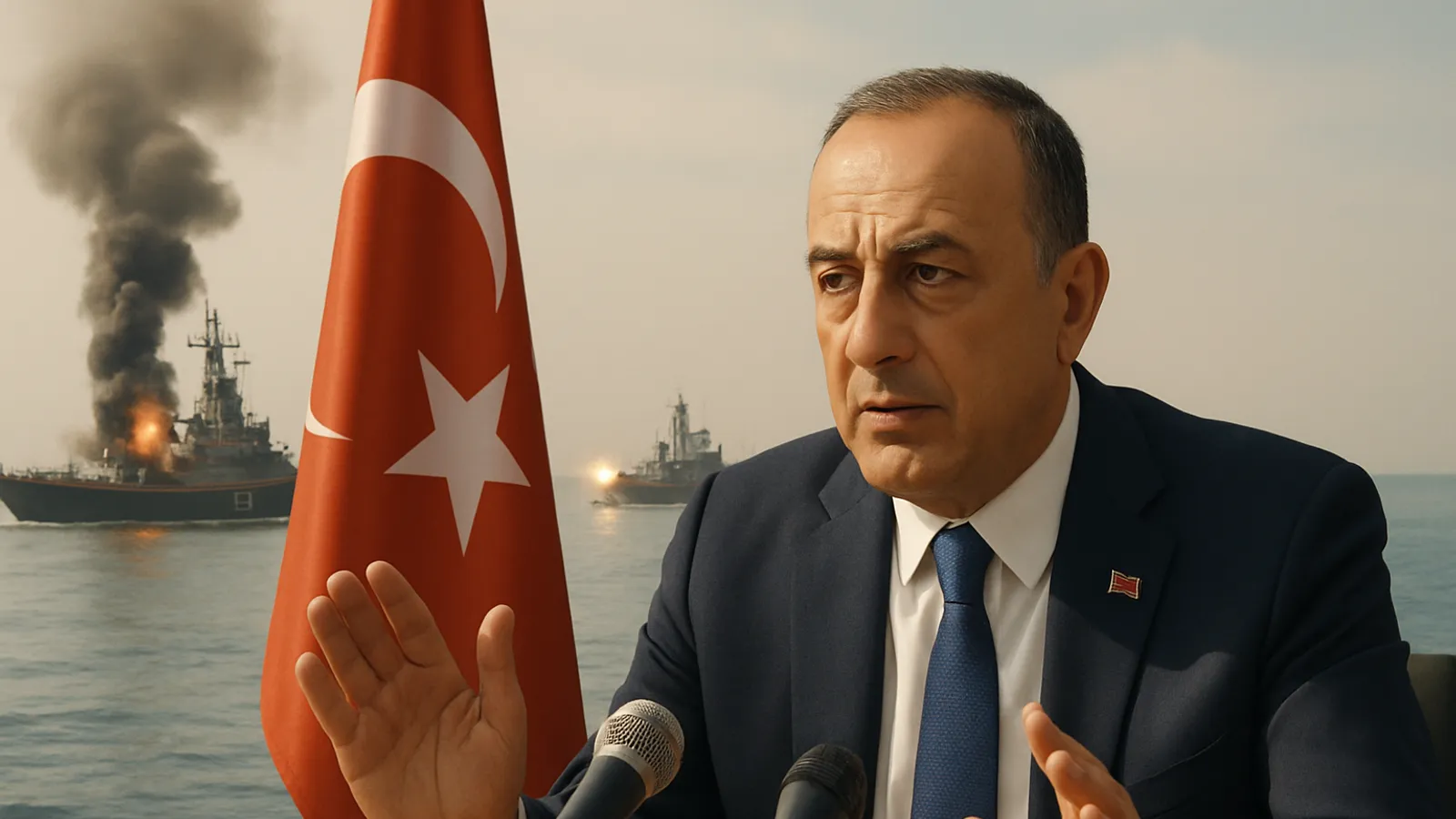 Die Türkei fordert von Russland und der Ukraine einen Angriffstopp im Schwarzen Meer.