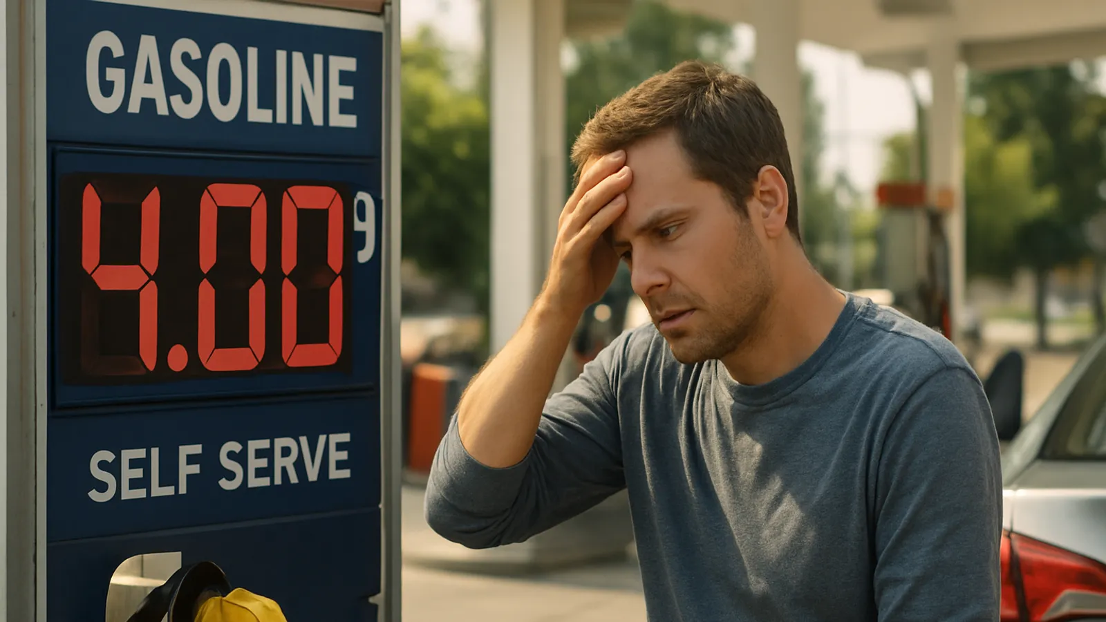 Die US-Benzinpreise liegen wieder im Durchschnitt bei 4 Dollar pro Gallone, sagt AAA.