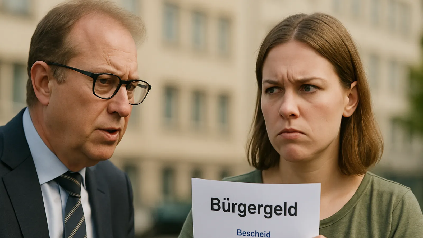 Dobrindt bezeichnet Bürgergeld als zu hoch, Empfängerin widerspricht mit Kritik.