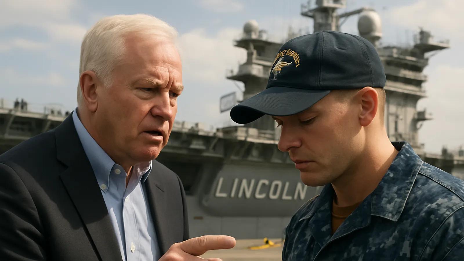 Don Bacon fordert von den Verantwortlichen die 'Wahrheit' über die Bedingungen an Bord der USS Lincoln.
