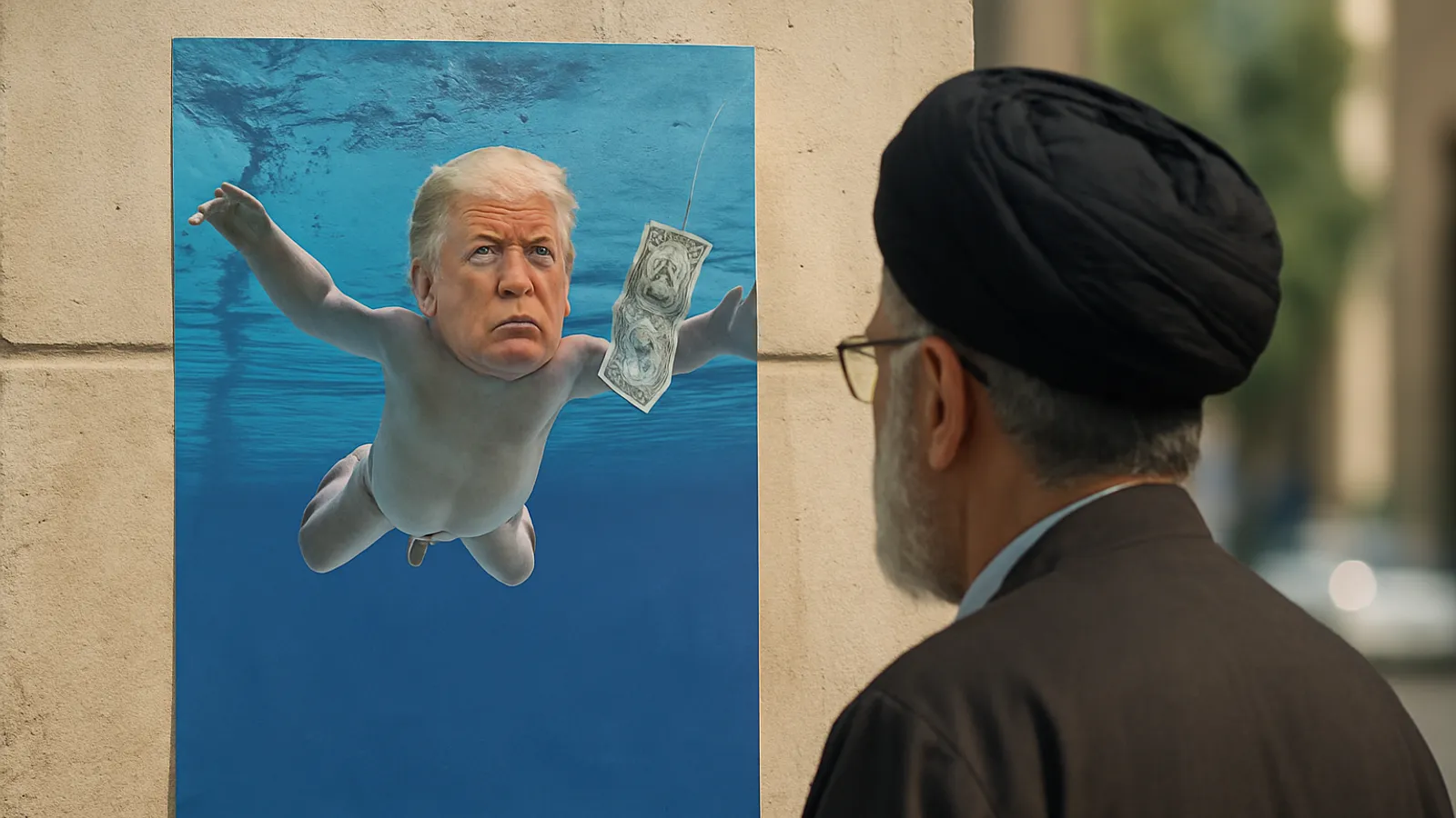 Donald Trump als Nirvana-Baby: Teheran verspottet US-Präsidenten