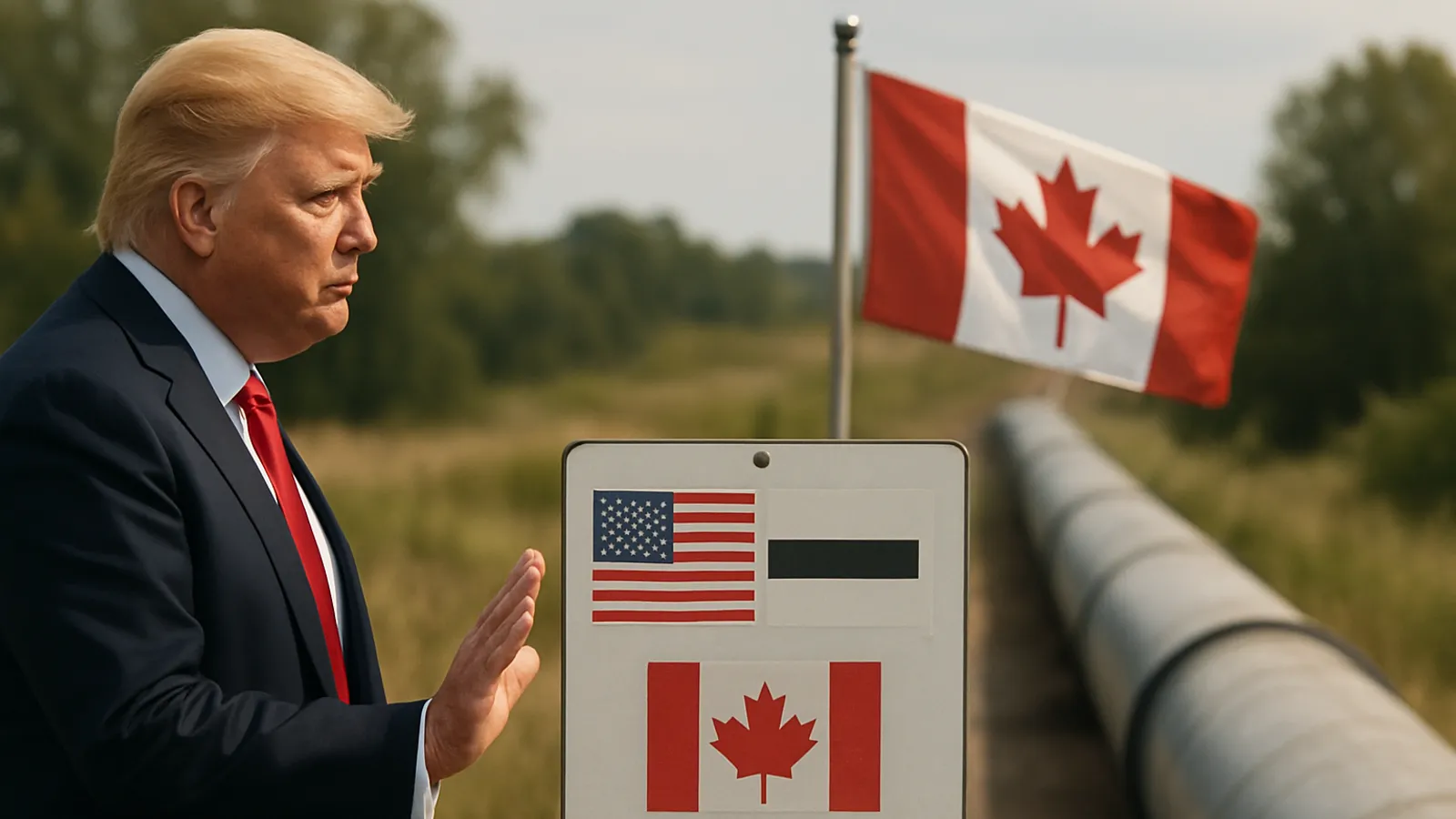 Donald Trump pausiert die angedrohten Kanada-Zölle und deutet eine Wiederbelebung des Keystone-XL-Pipelineprojekts an.