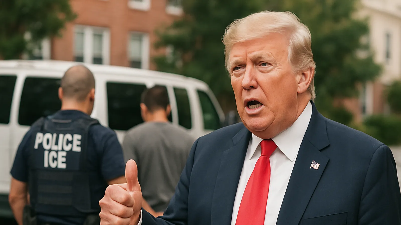 Donald Trump weist Kritik an ICE-Einsätzen zurück und lobt deren Arbeit.