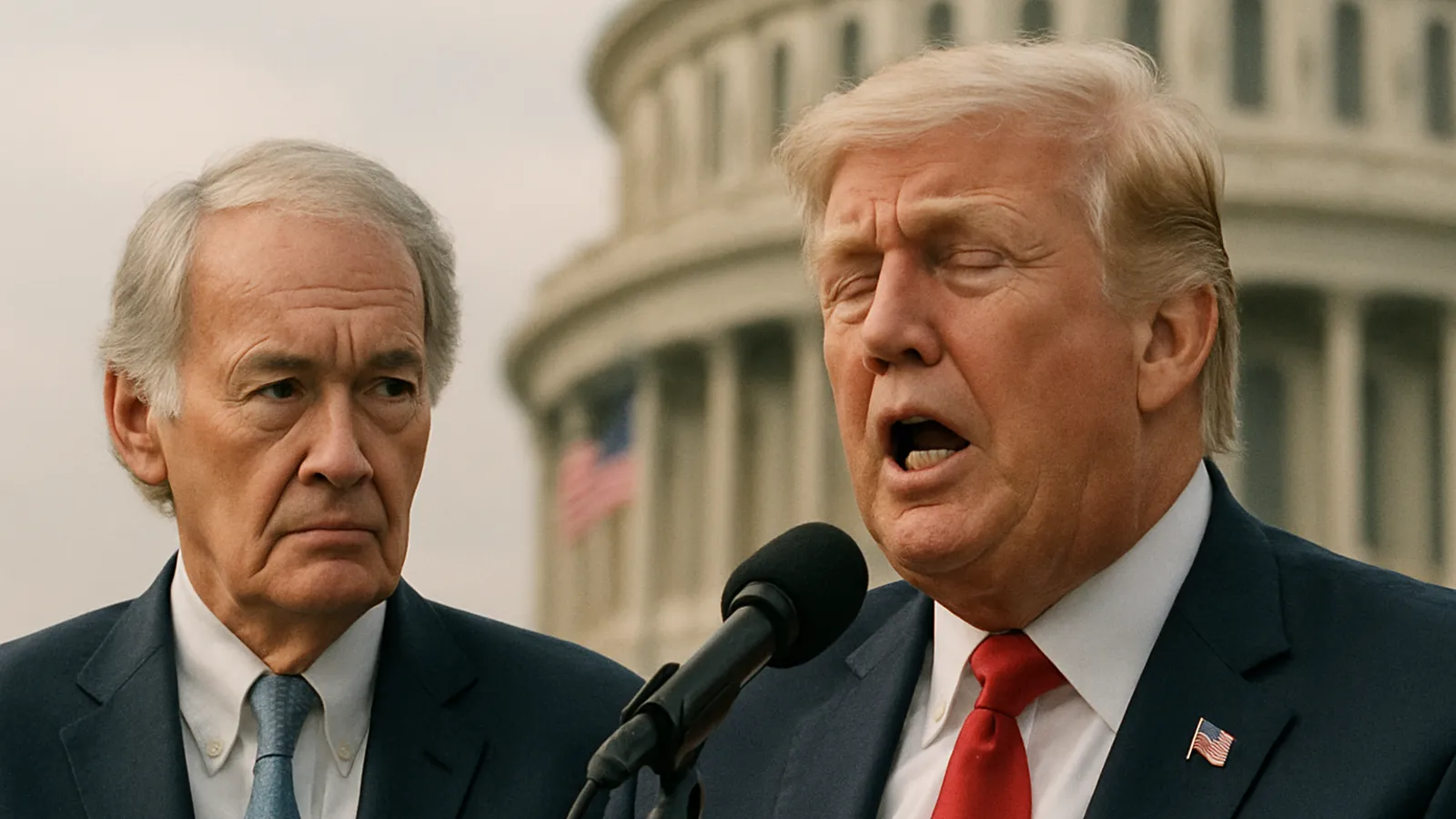 Ed Markey fordert die Amtsenthebung von Trump nach dessen Rede zur Wahl-Sicherheit.
