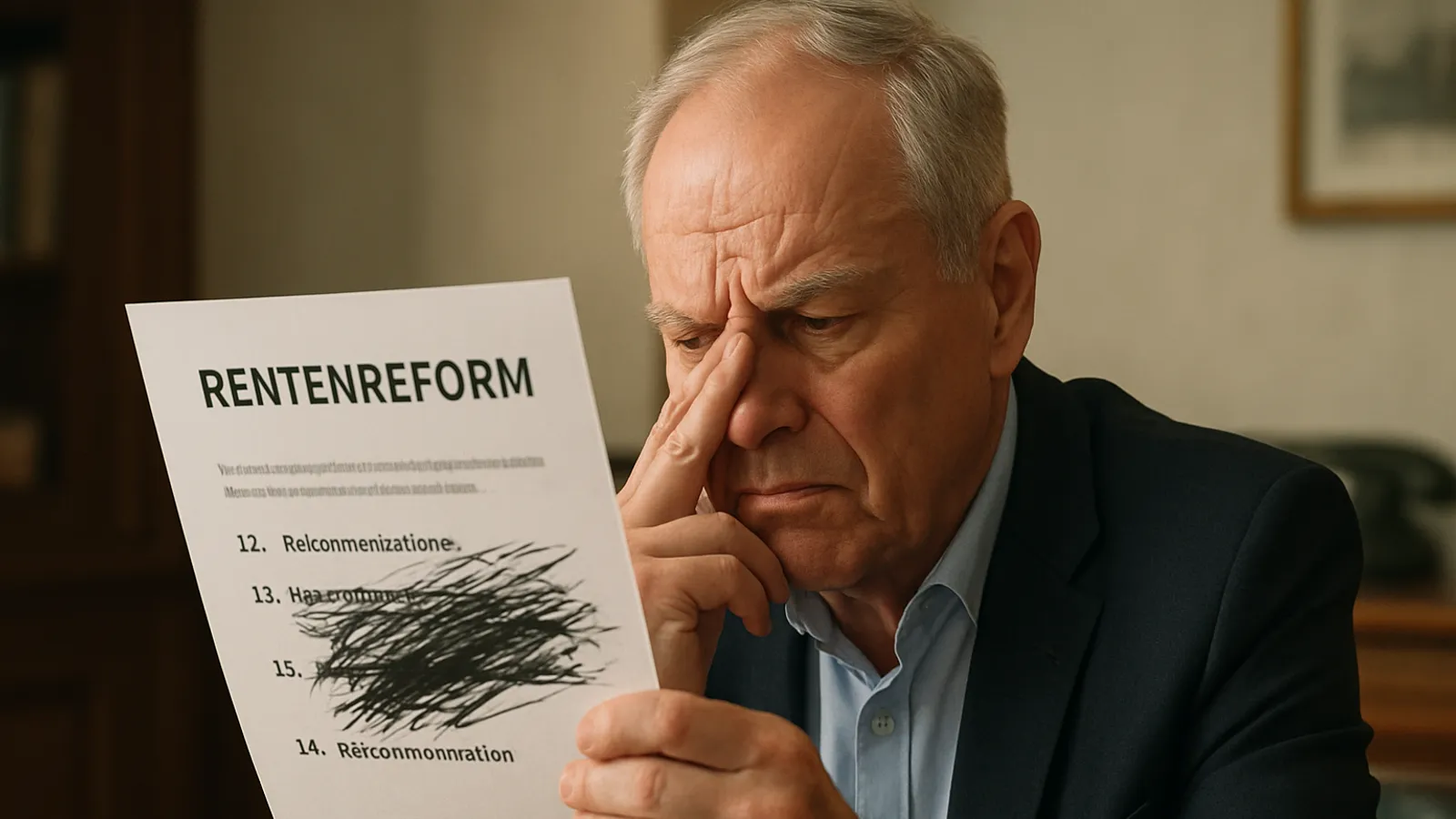 Ein Topökonom kritisiert, dass manche Vorschläge in dem Rentenreformpapier unleserlich sind und die Empfehlungen 14 und 15 am schlimmsten seien.