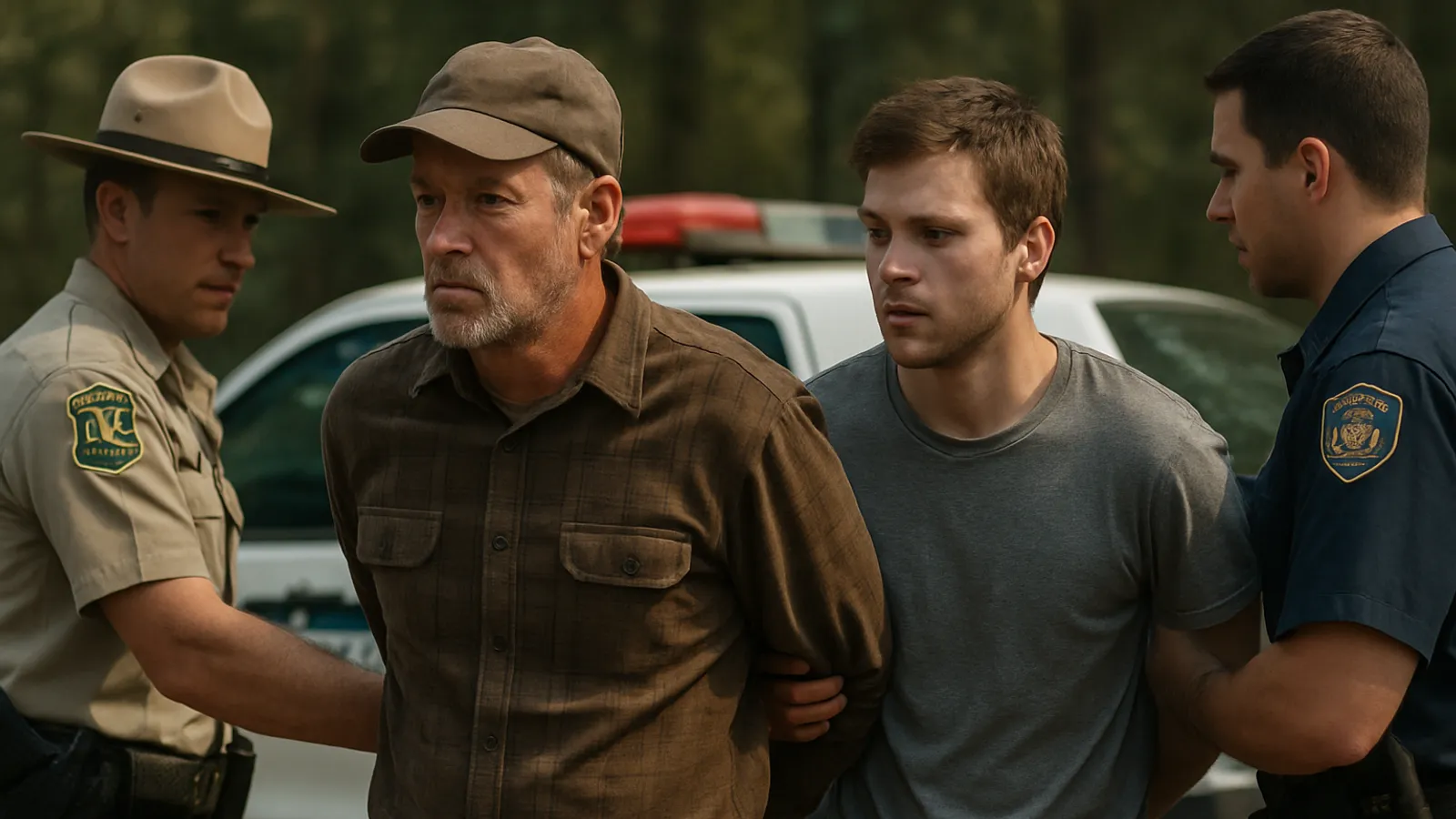 Ein Vater und sein Sohn wurden wegen der Entführung von zwei Biologen des U.S. Forest Service angeklagt.