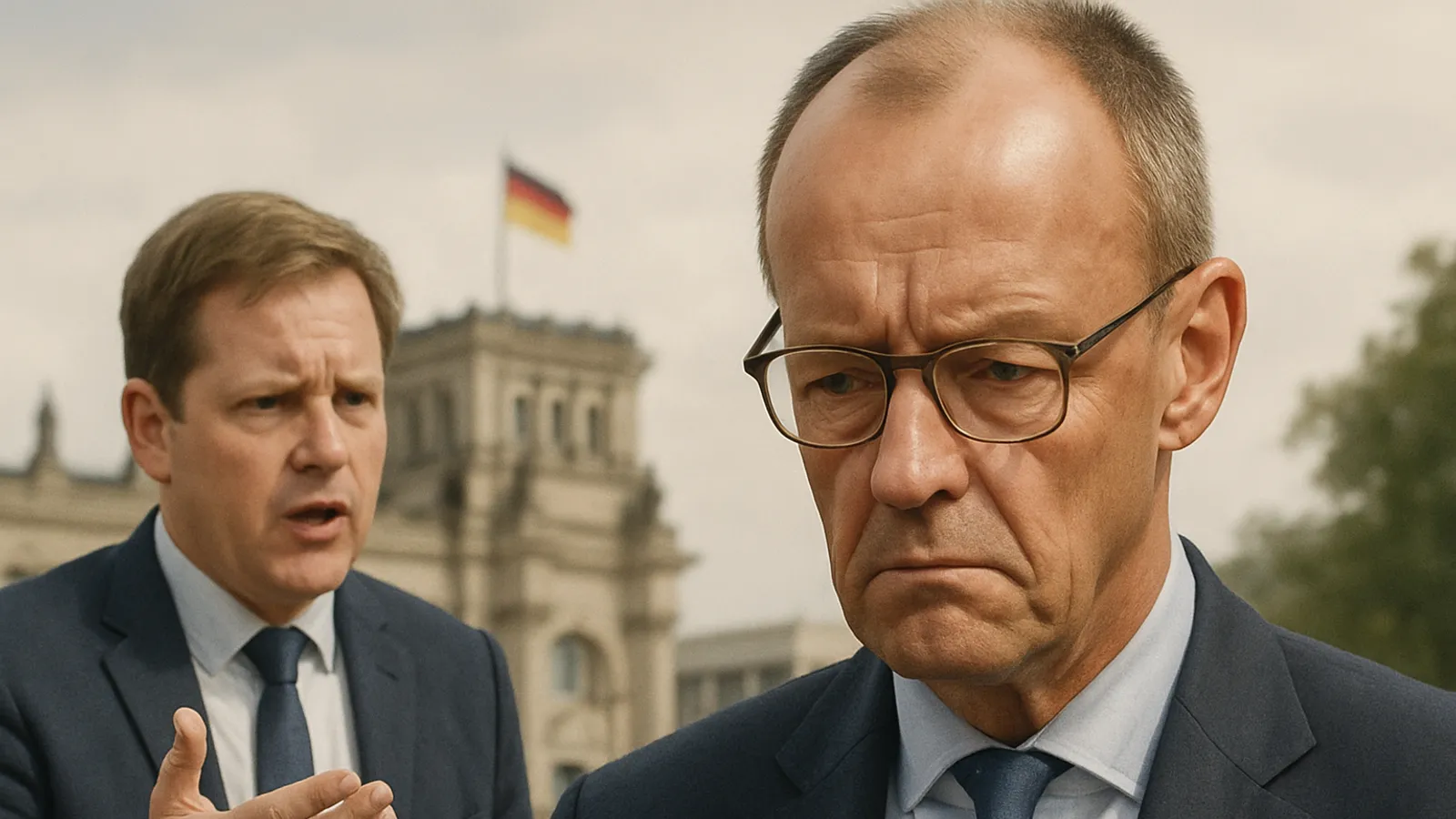 Es gibt Ärger über Merz wegen Schnieder, der Eindruck von Willkür entsteht.