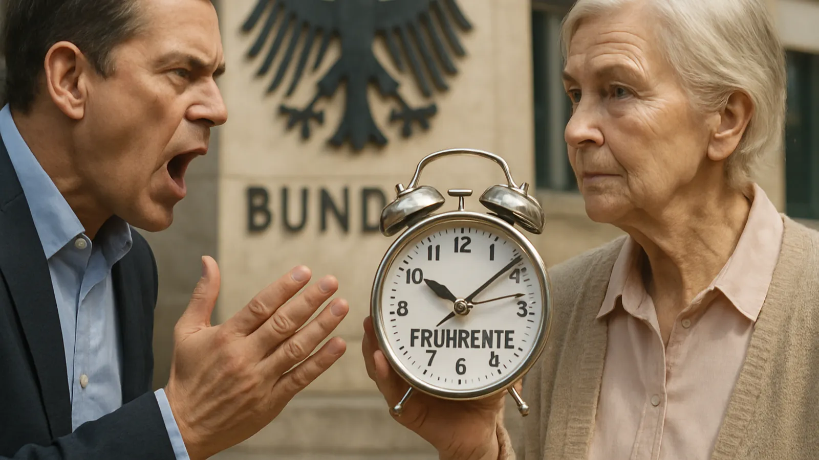 Es gibt eine Debatte über die abschlagsfreie Frührente in Deutschland.