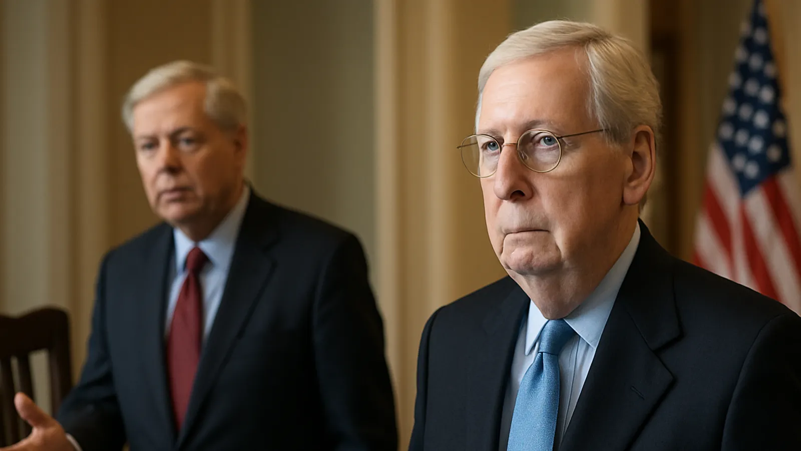 Es gibt Fragen darüber, wer Senator Graham ersetzen wird, nachdem ein neues Bild von Senator McConnell veröffentlicht wurde.