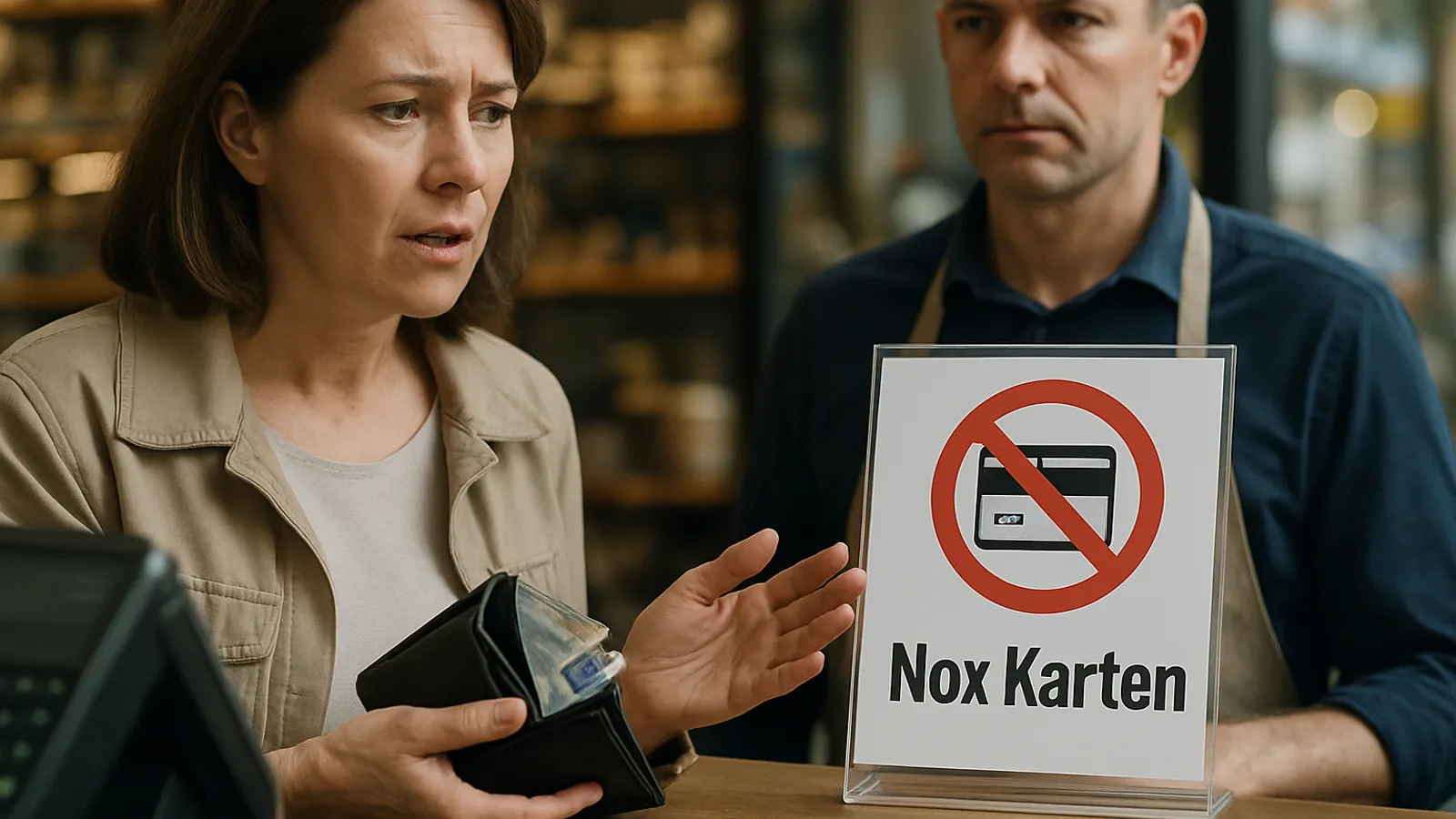 EU plant, dass 'Nur Karten'-Schilder verboten werden.