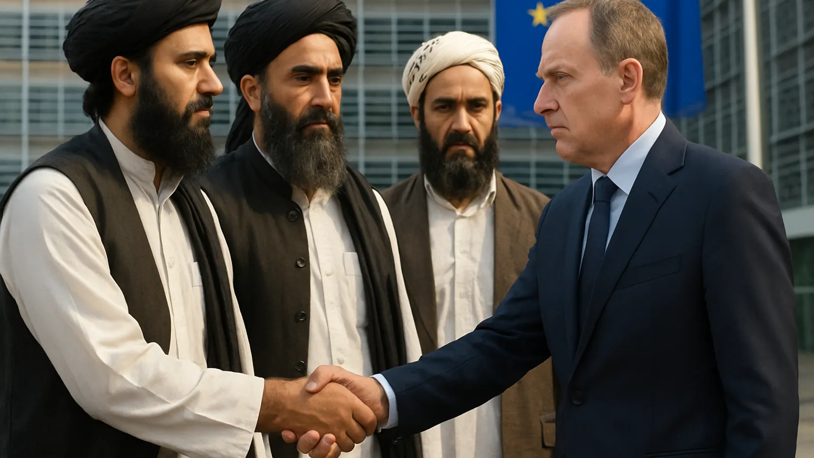 EU-Vertreter haben eine Delegation der Taliban in Brüssel empfangen.