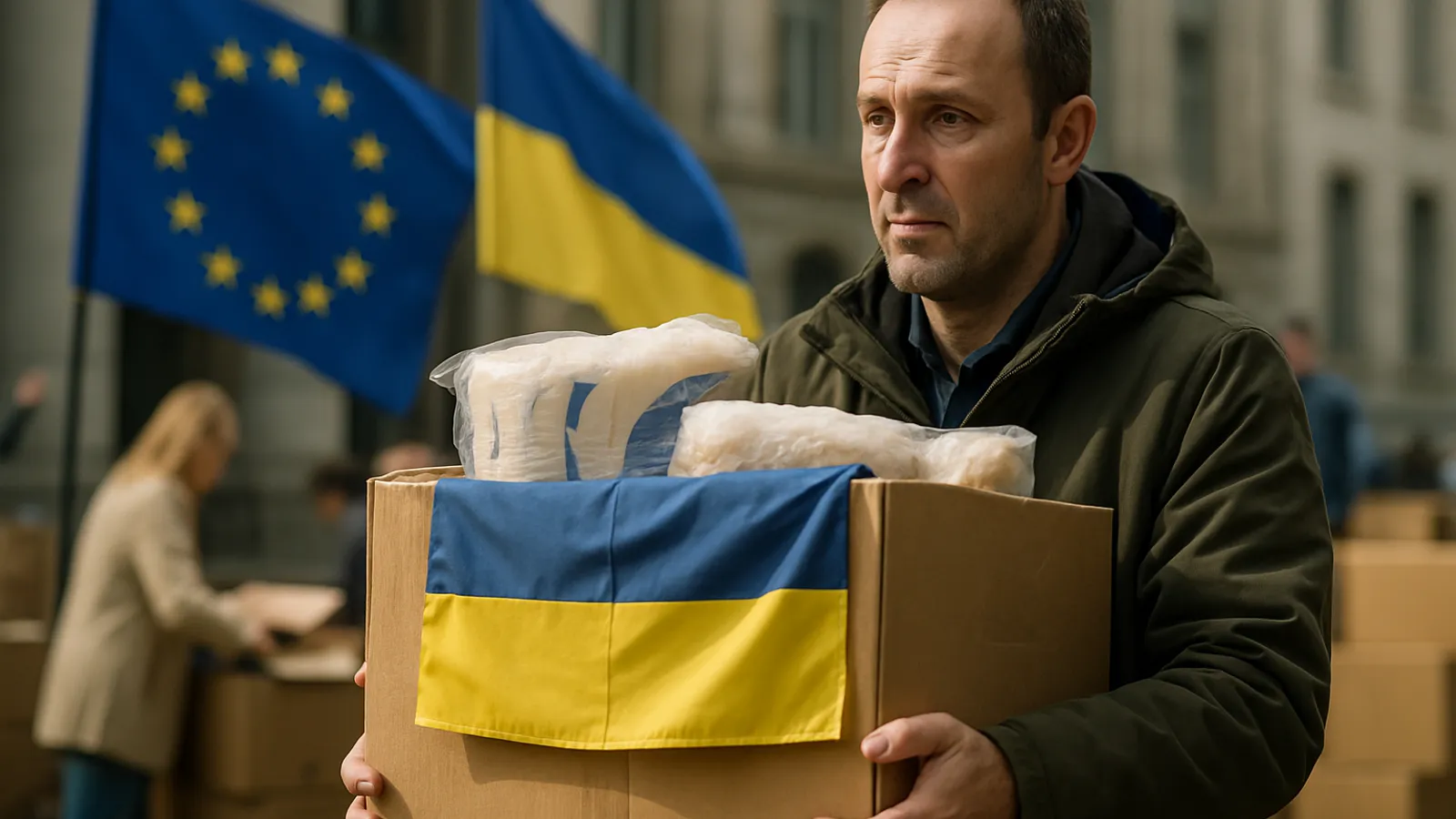 Europe's aid to Ukraine rises markedly in the first half of 2026.