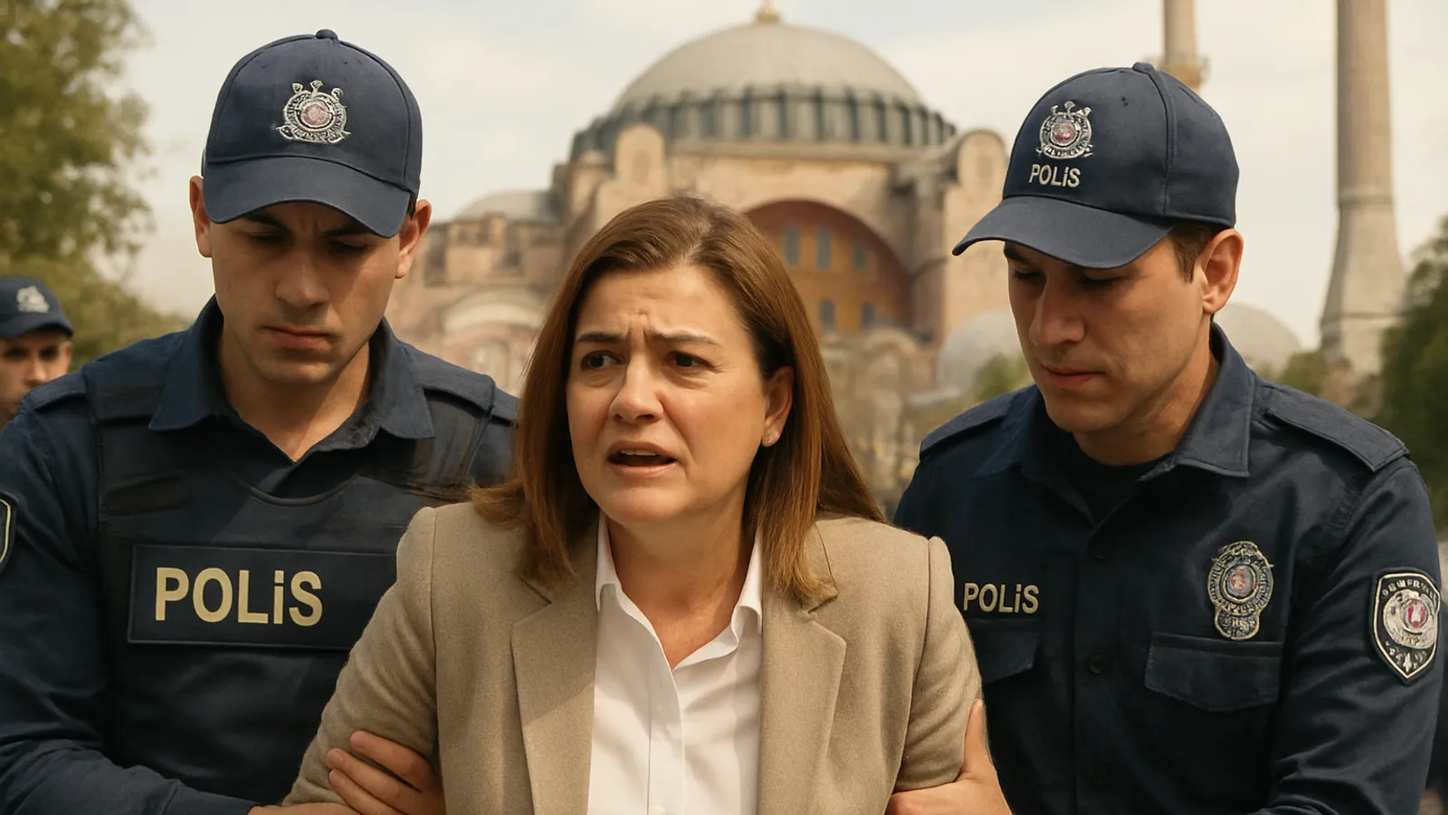 Fatma Kaplan Hürriyet, die oppositionelle Bürgermeisterin, wurde bei Istanbul festgenommen.