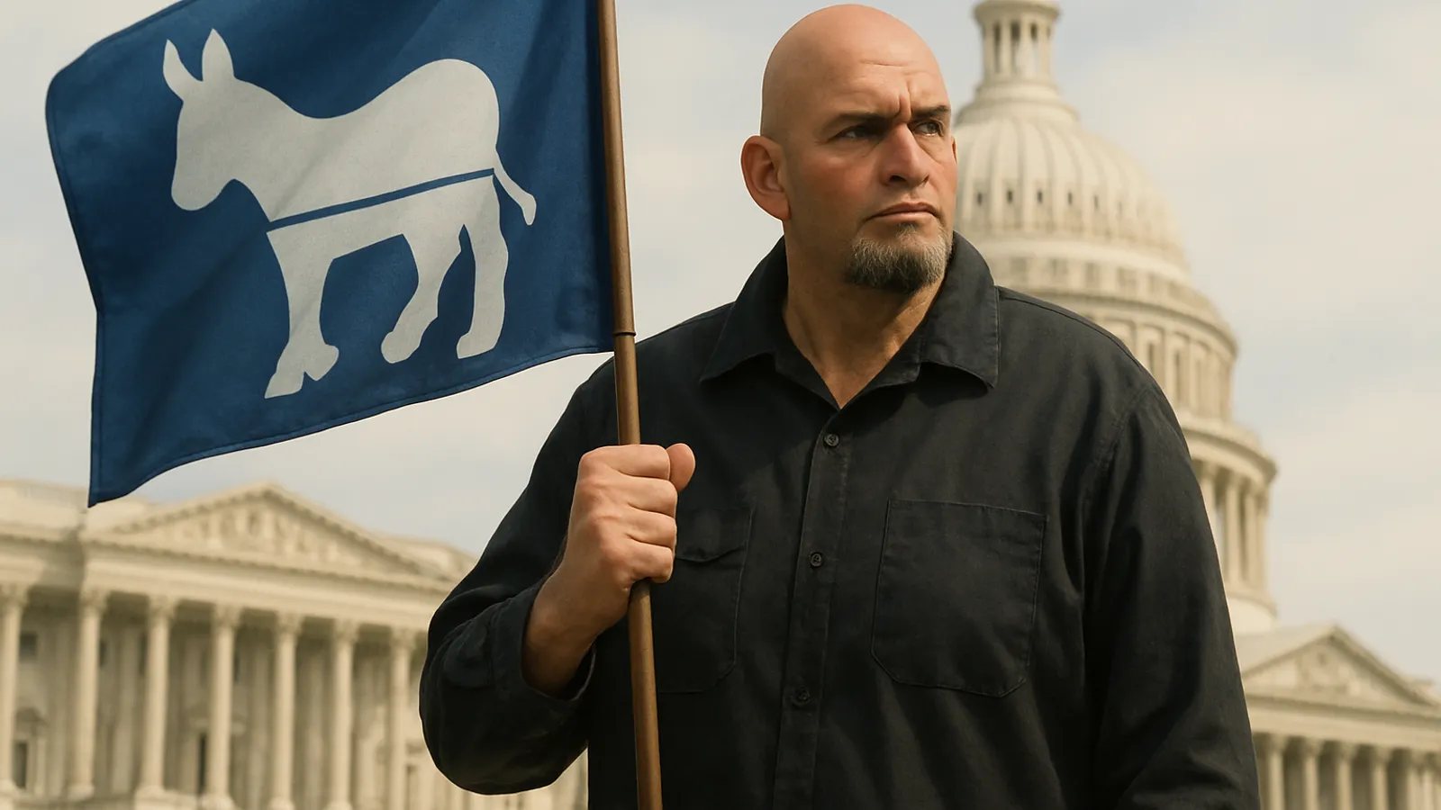 US-Senator John Fetterman sagt, er werde die Demokratische Partei niemals verlassen.