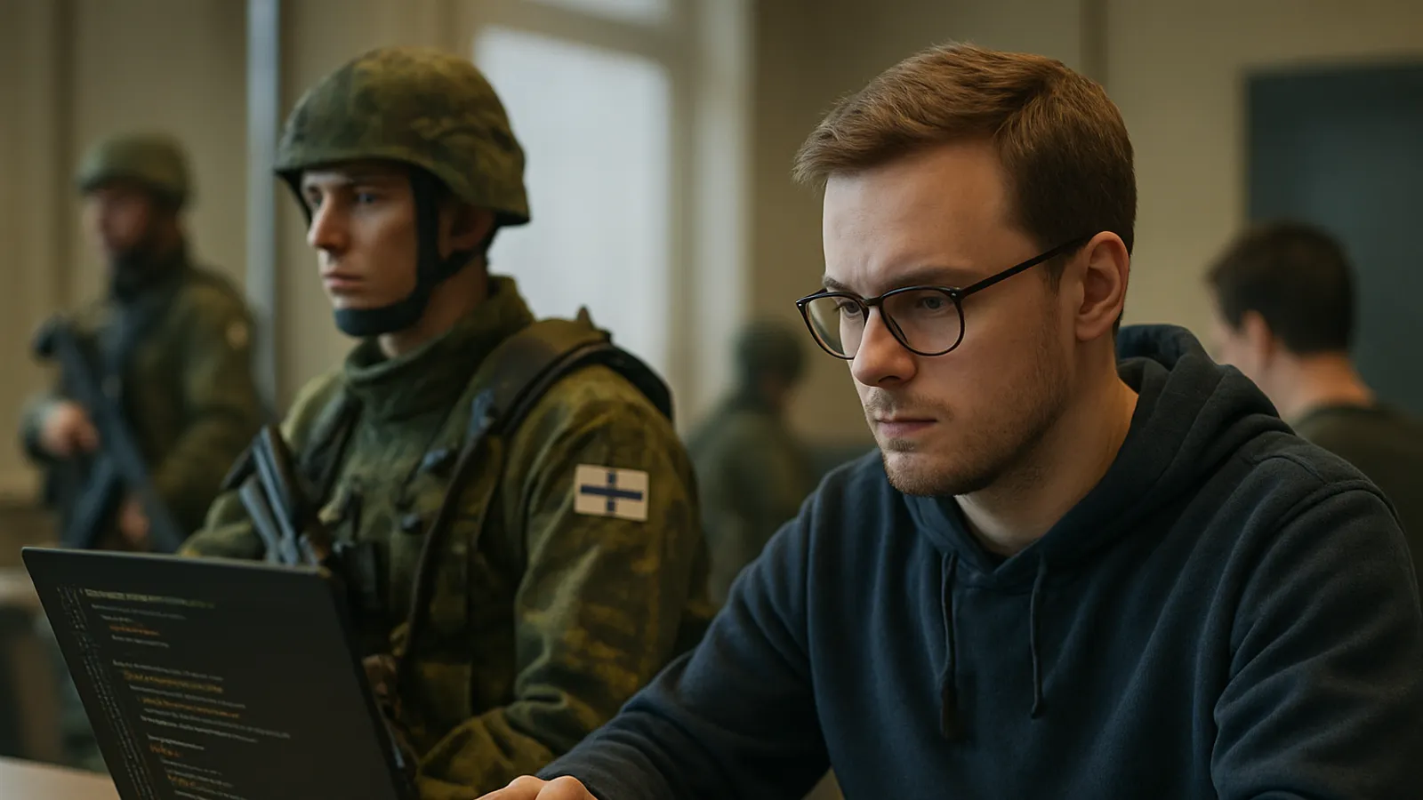 Finnland bildet Programmierer zu Soldaten aus, inspiriert von der Ukraine.