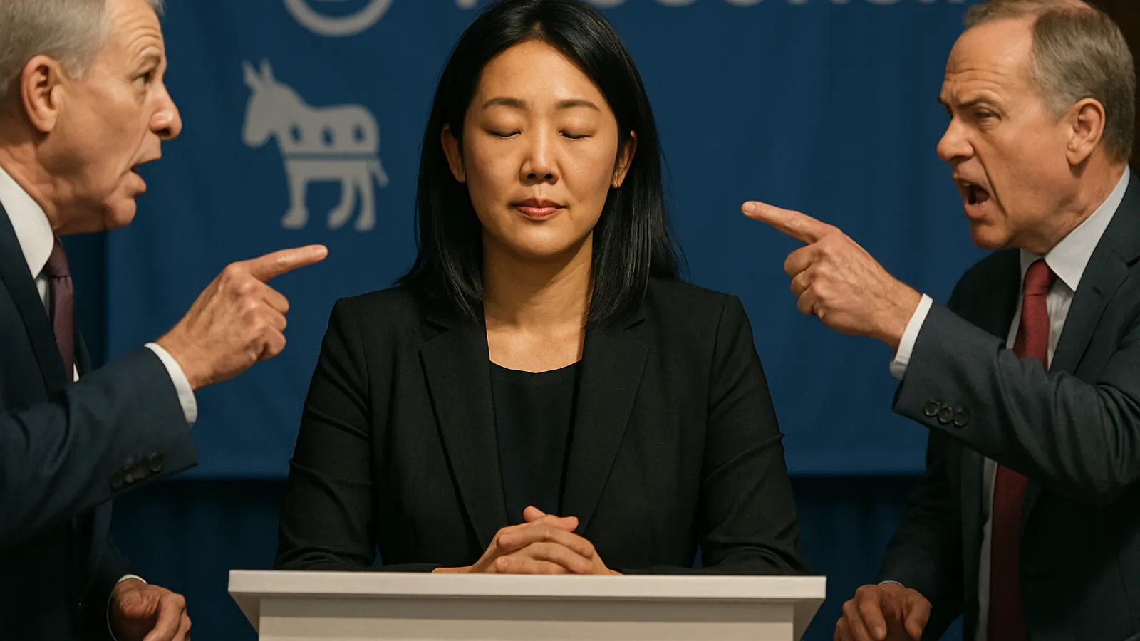 Francesca Hong verzichtet in der Gouverneursdebatte der Demokraten in Wisconsin weitgehend auf Angriffe gegen ihre Mitbewerber.
