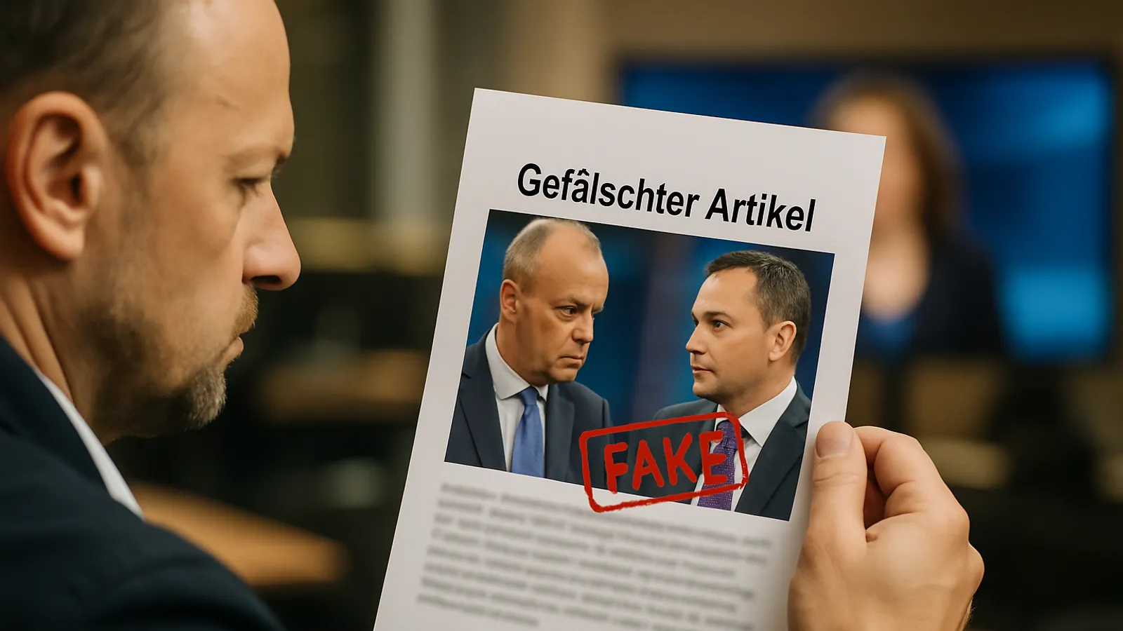 Gefälschter Artikel: Maischberger-Gespräch zwischen Merz und Chrupalla erfunden