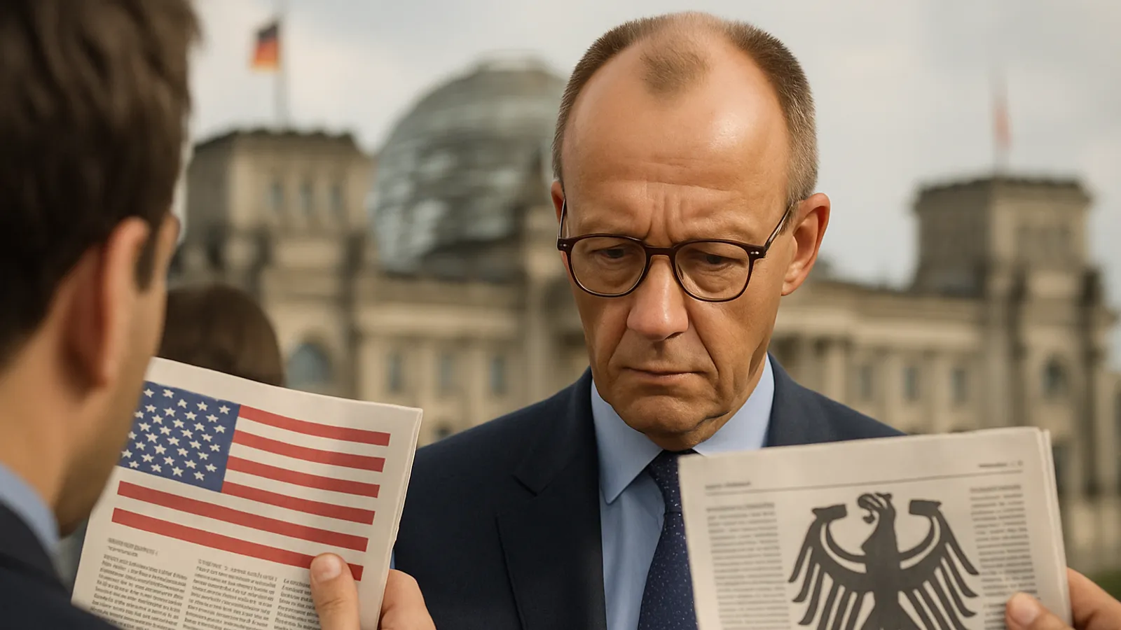 German media turn to Chancellor Merz over U.S. plans