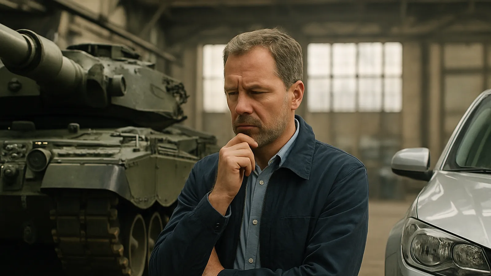 The country could build tanks instead of cars.