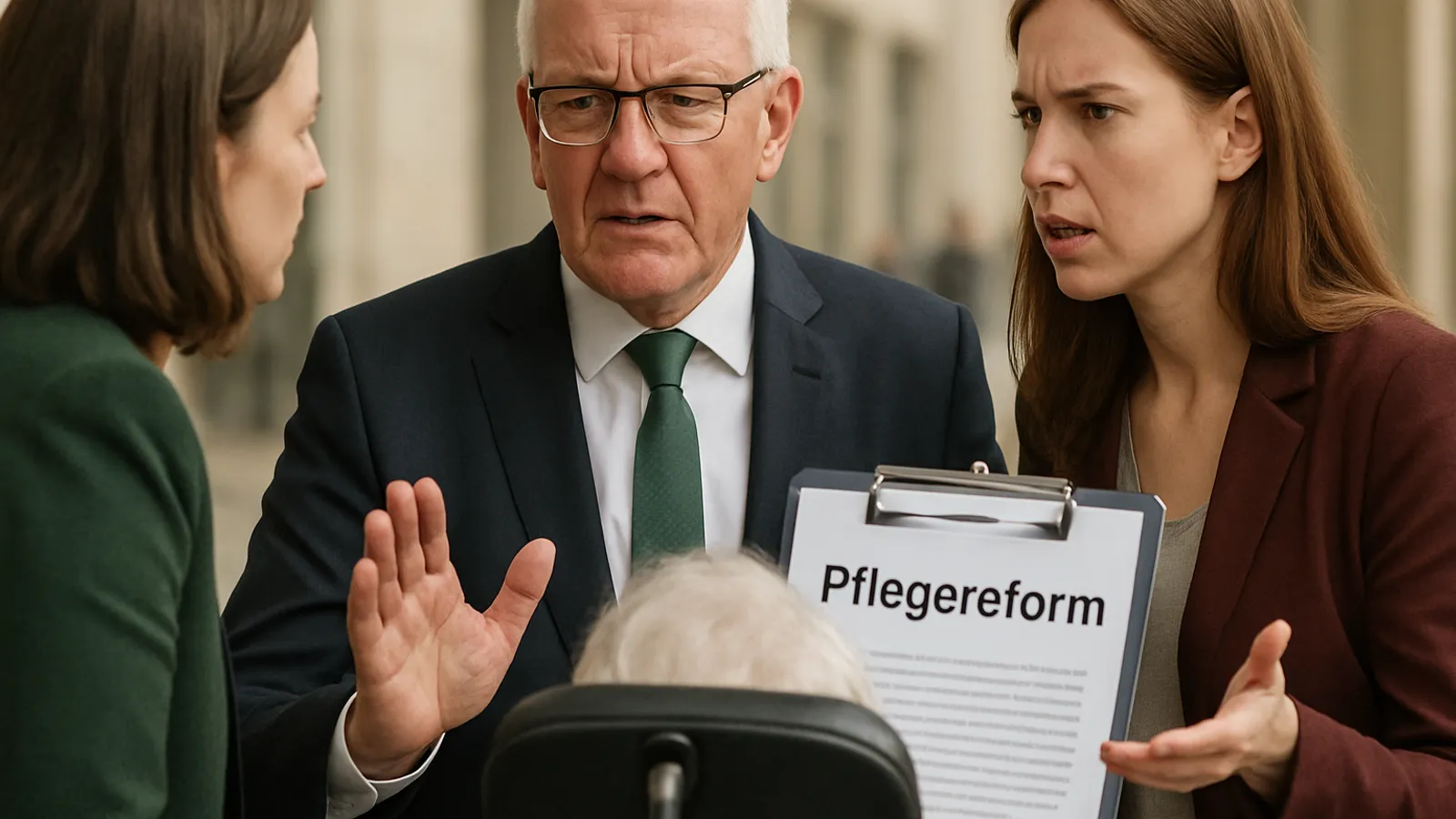 Germany’s Greens and Left Party back CDU state premiers’ criticism of long-term care reform.