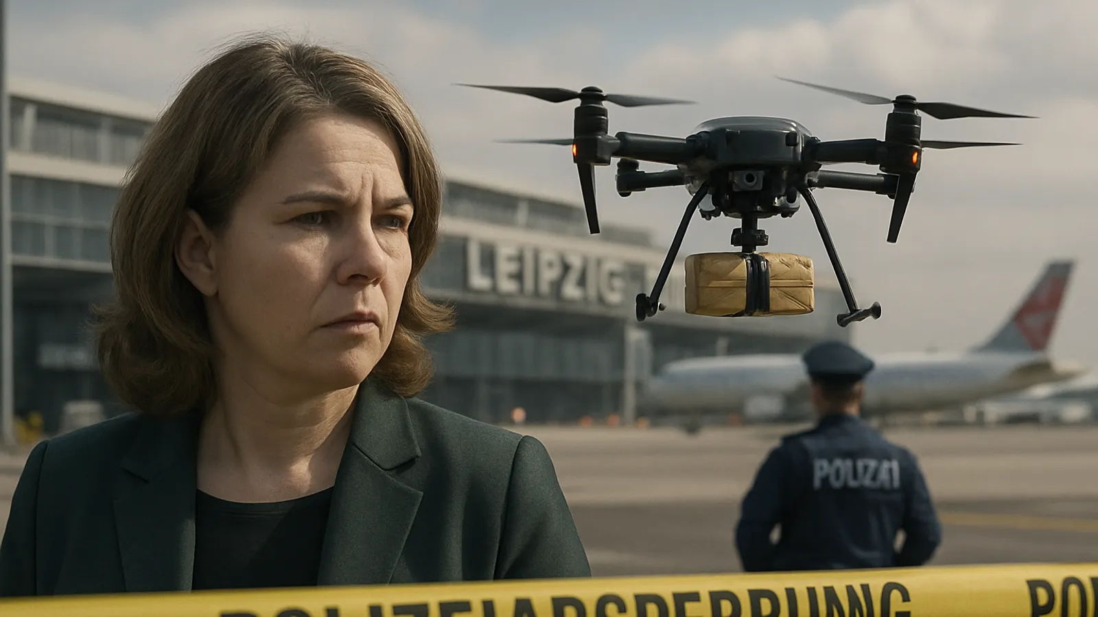 Germany’s Green parliamentary group calls for a National Security Council meeting after the Leipzig/Halle drone incident.