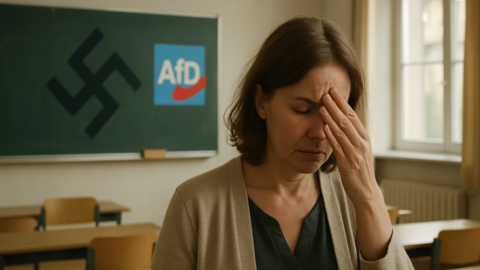 Hakenkreuze und AfD-Beschwerden: Lehrkräfte im Osten machen sich Sorgen