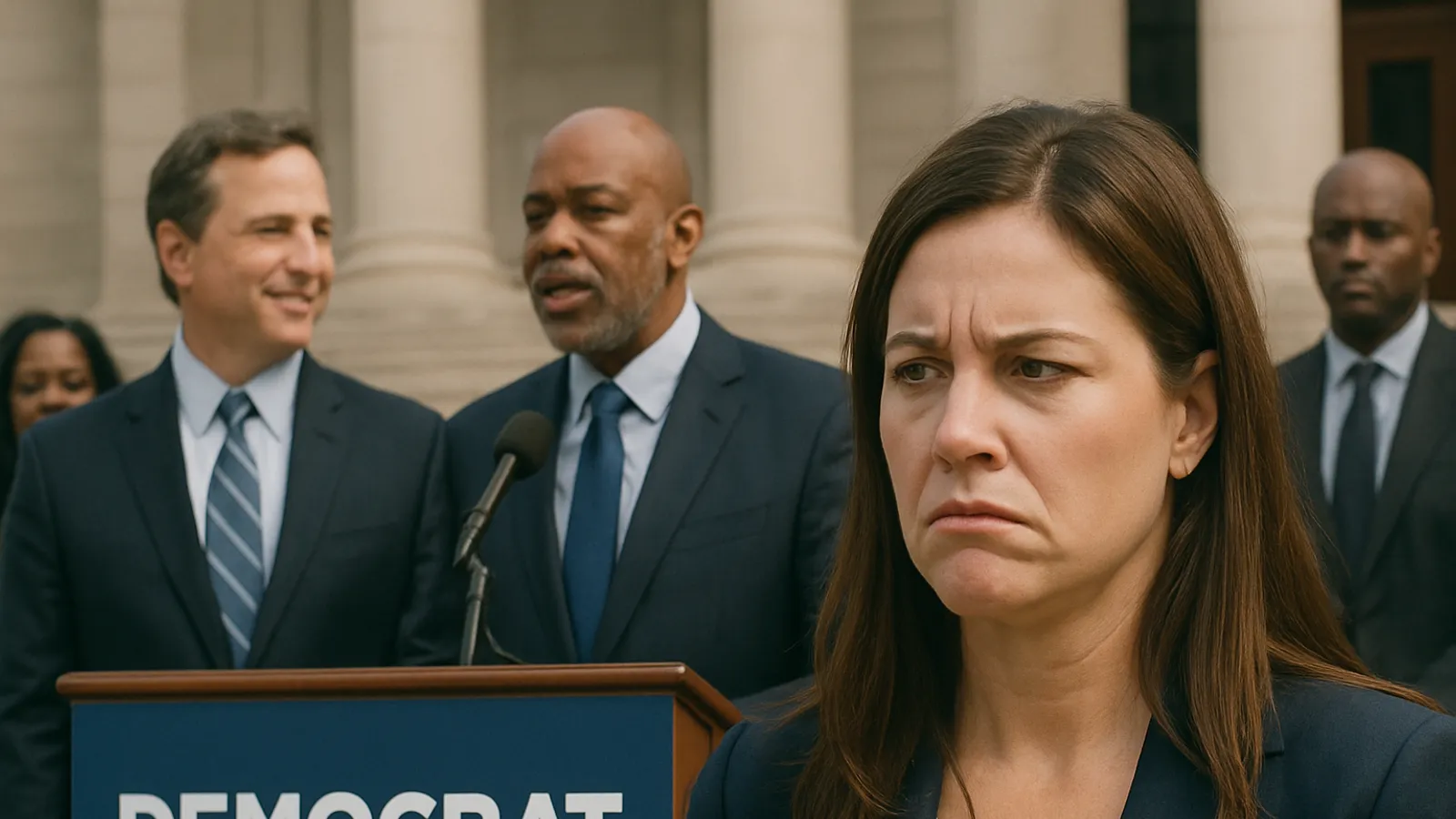 Haley Stevens kritisiert ihren Rivalen in Michigan für den Auftritt mit einem von schwarzen Führungskräften abgelehnten Demokraten.