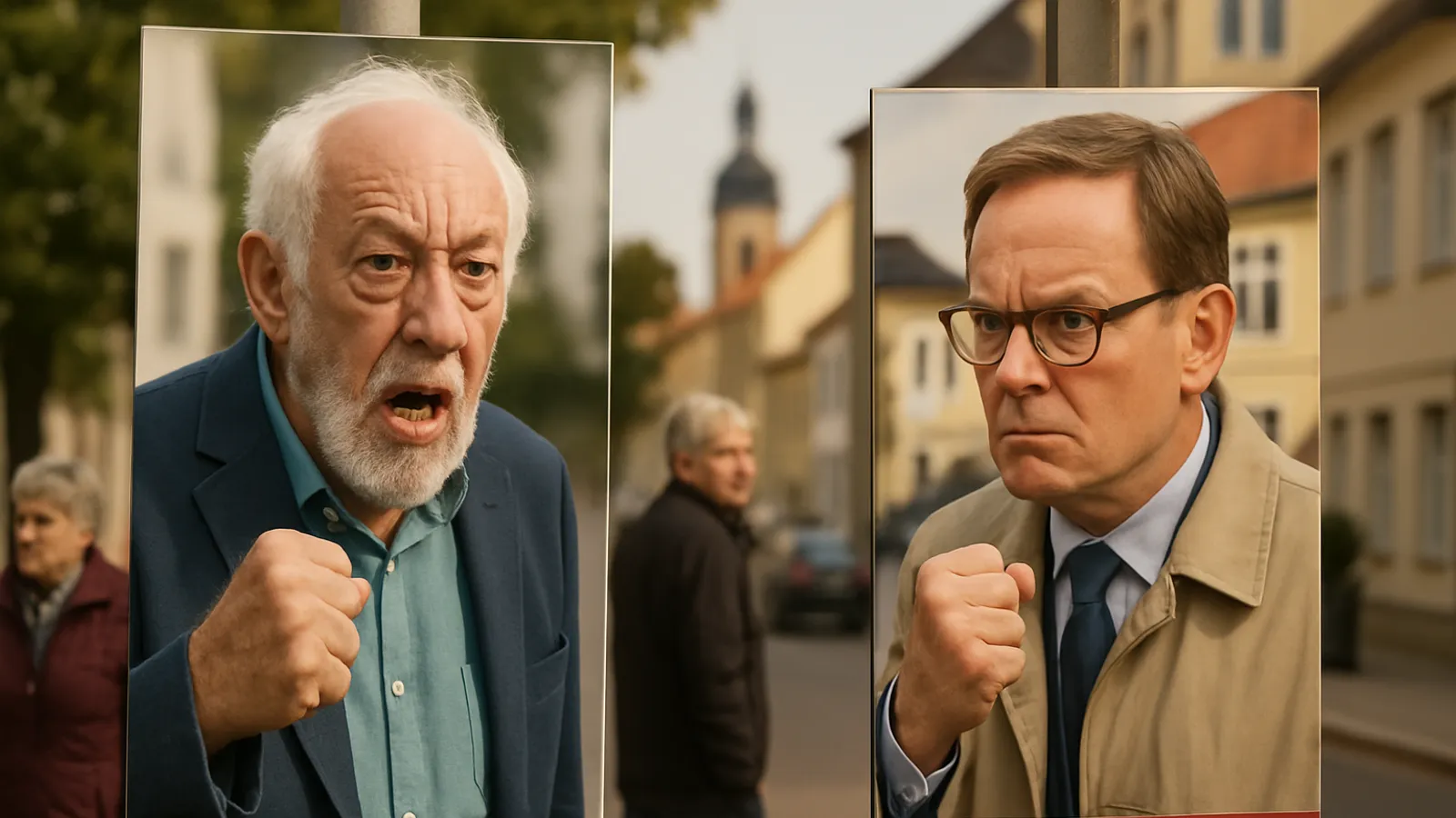 German comedians Dieter Hallervorden and Uwe Steimle shake up Saxony-Anhalt’s state election campaign.